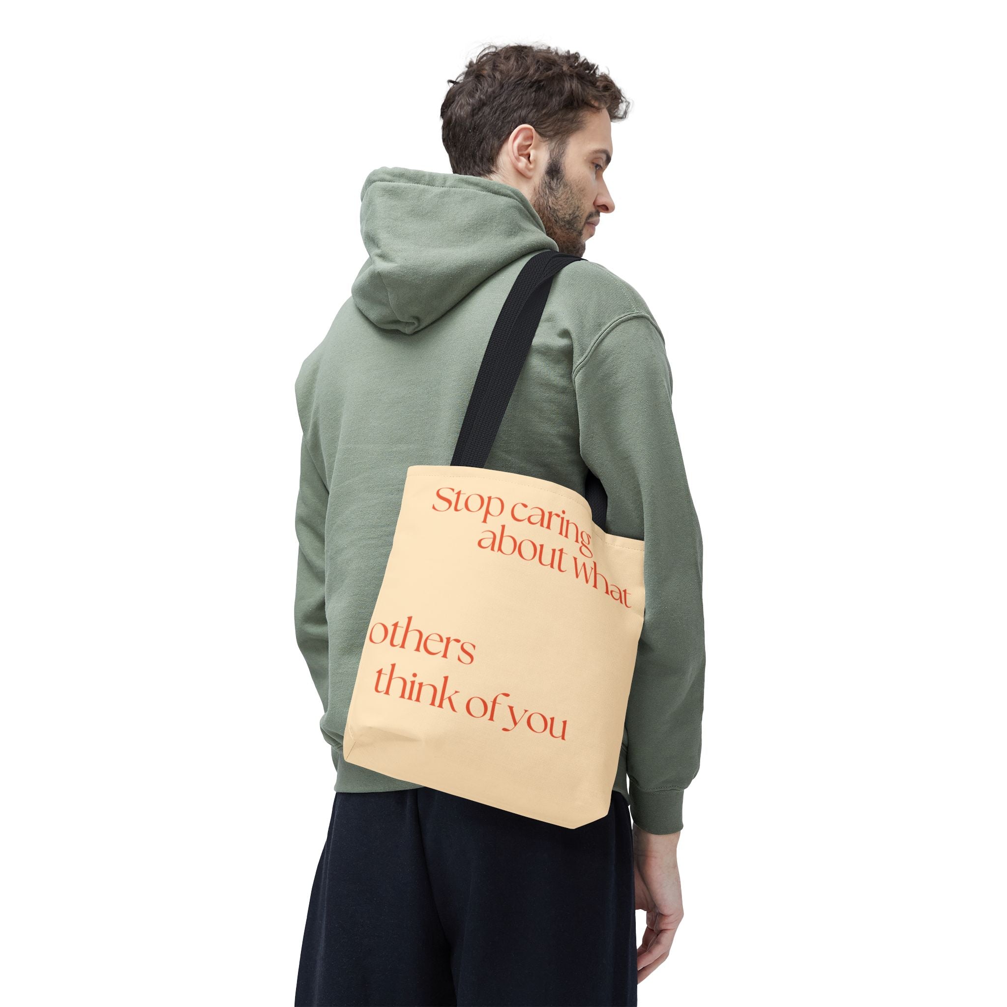Tote Bag - mit Statement: Stop caring what others think - Stylisch, nachhaltig ideal für Alltag Und Geschenke