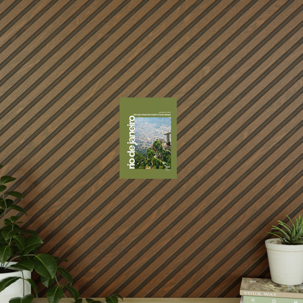 Rio de Janeiro Poster | Cities of the World | Wandkunst fuer Reisende, Sammler & Stadtliebhaber | Moderne Stadtdeko, Fotoposter