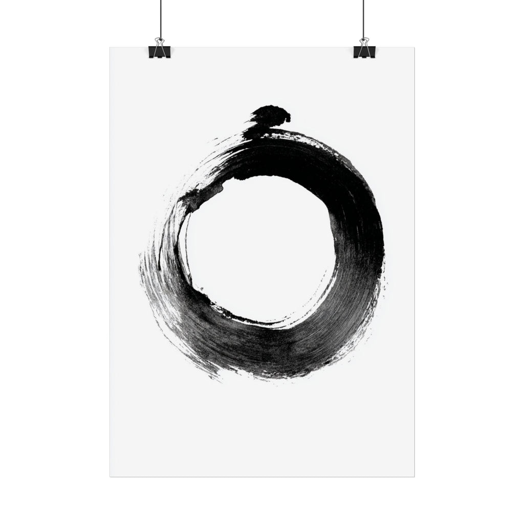 Minimalistisches Zen Poster | Minimalistische Wanddeko | Japanisches Wandbild | Meditations Deko | Moderne Wandkunst | Geschenk Deko