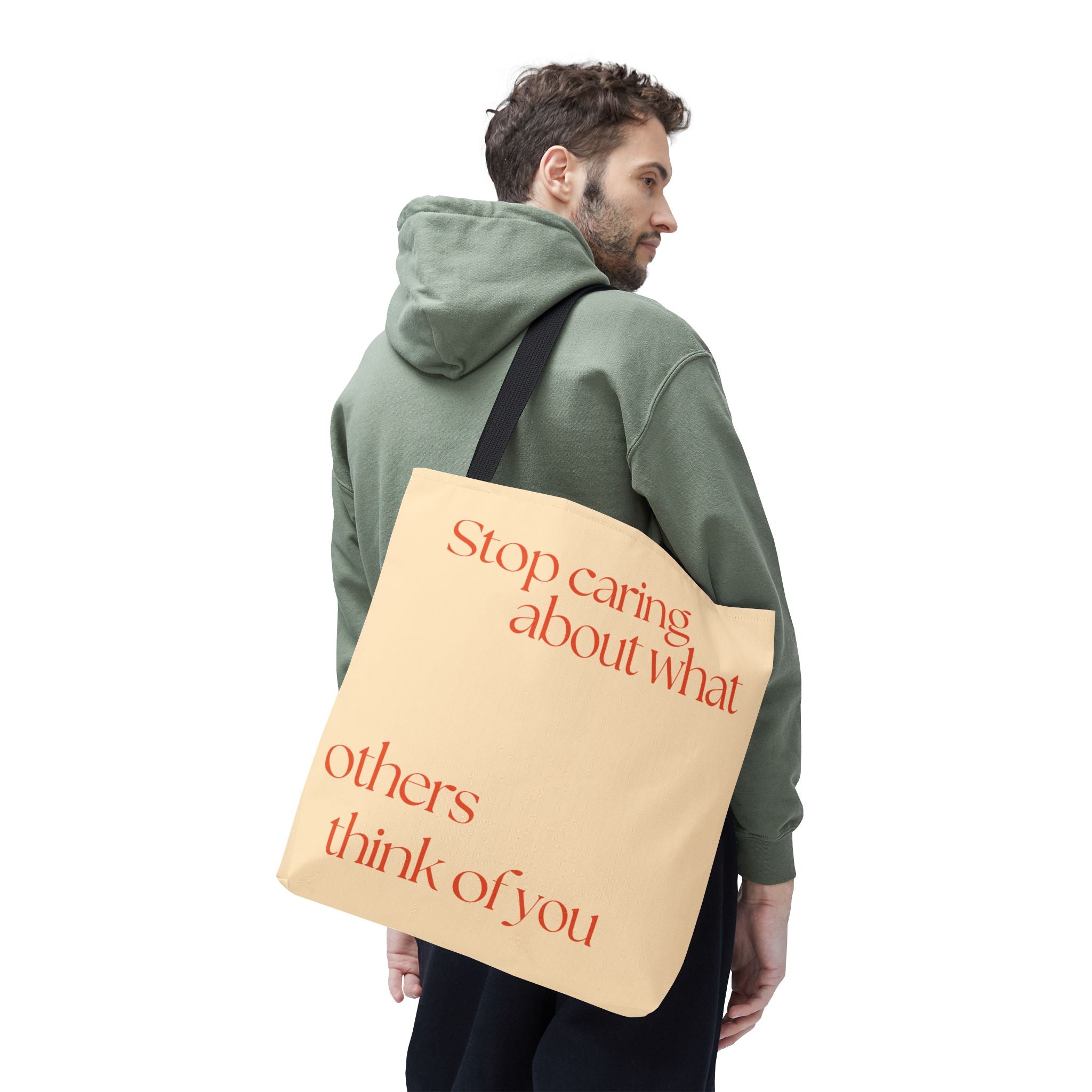 Tote Bag - mit Statement: Stop caring what others think - Stylisch, nachhaltig ideal für Alltag Und Geschenke