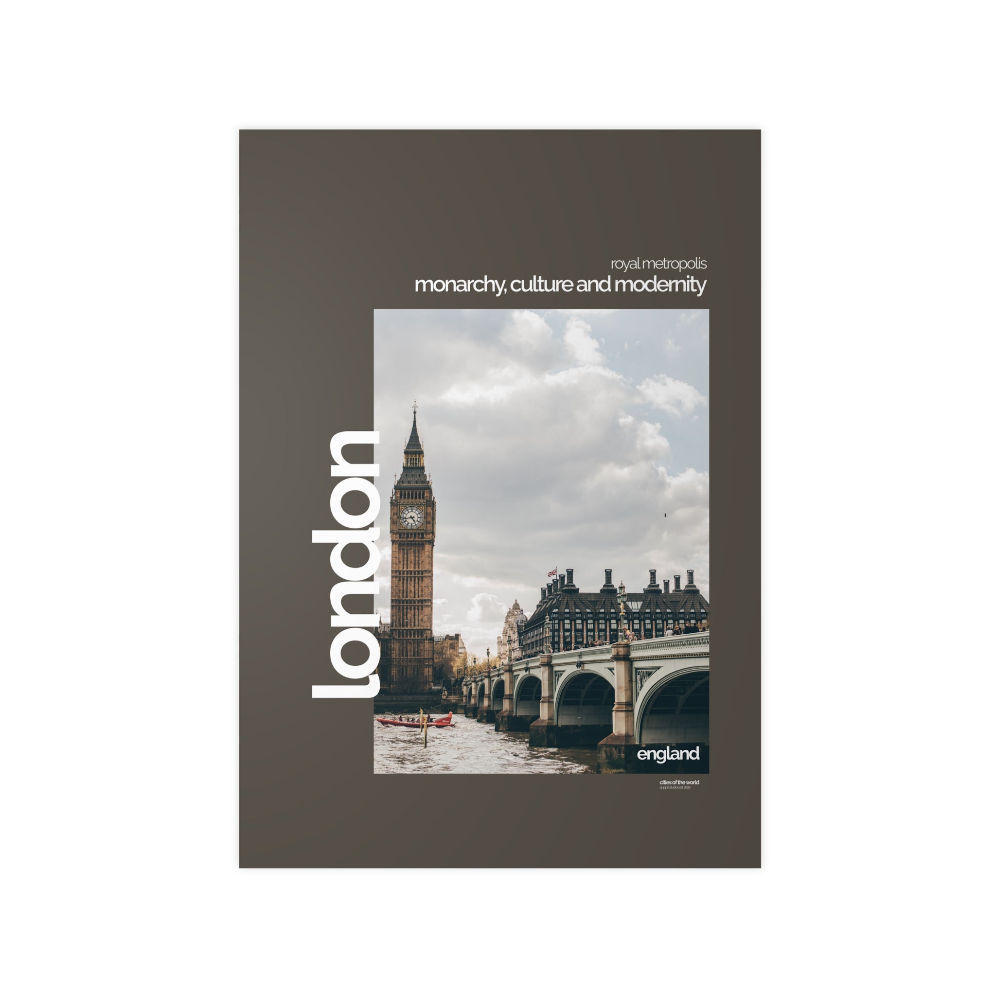 London Poster | Cities of the World | Wandkunst fuer Reisende, Sammler & Stadtliebhaber | Moderne Stadtdeko, Fotoposter