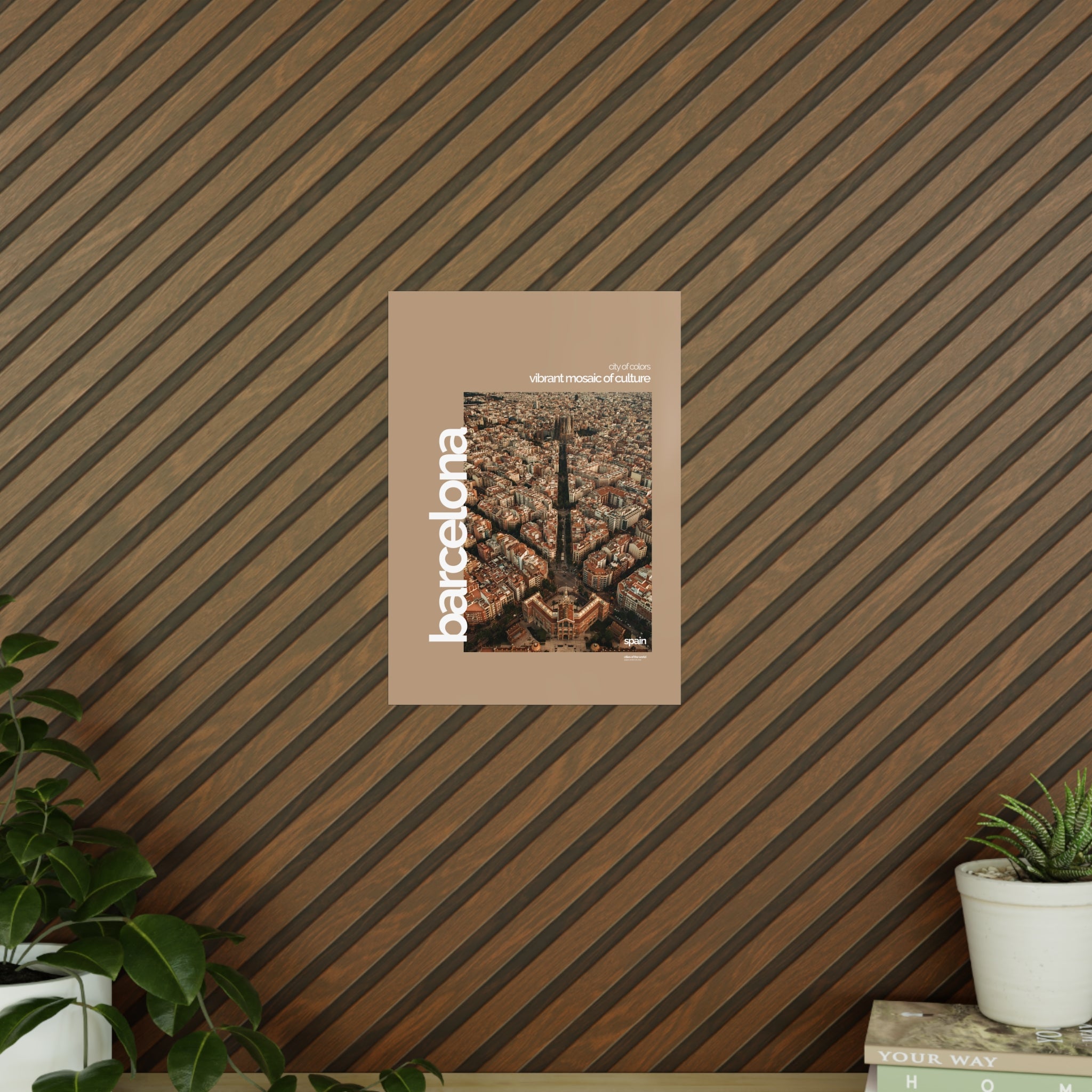 Barcelona Poster | Cities of the World | Wandkunst fuer Reisende, Sammler & Stadtliebhaber | Moderne Stadtdeko, Fotoposter