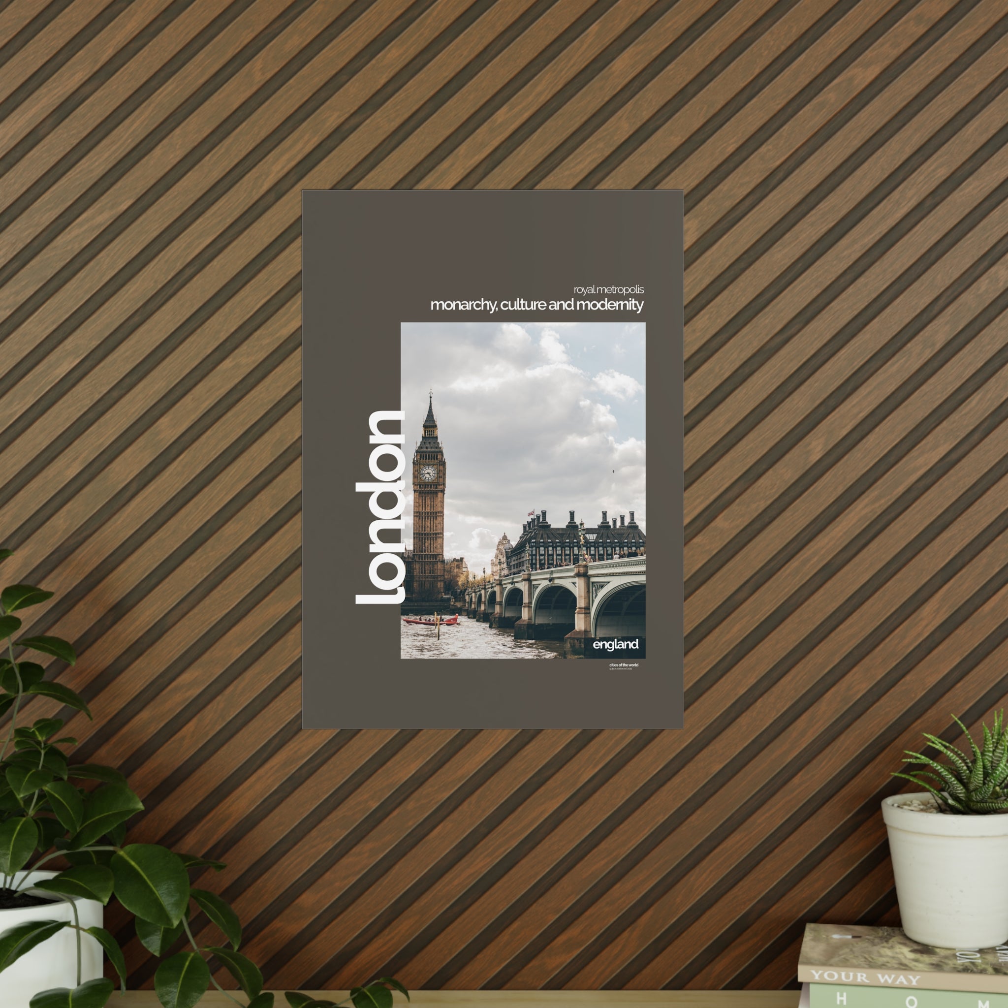 London Poster | Cities of the World | Wandkunst fuer Reisende, Sammler & Stadtliebhaber | Moderne Stadtdeko, Fotoposter