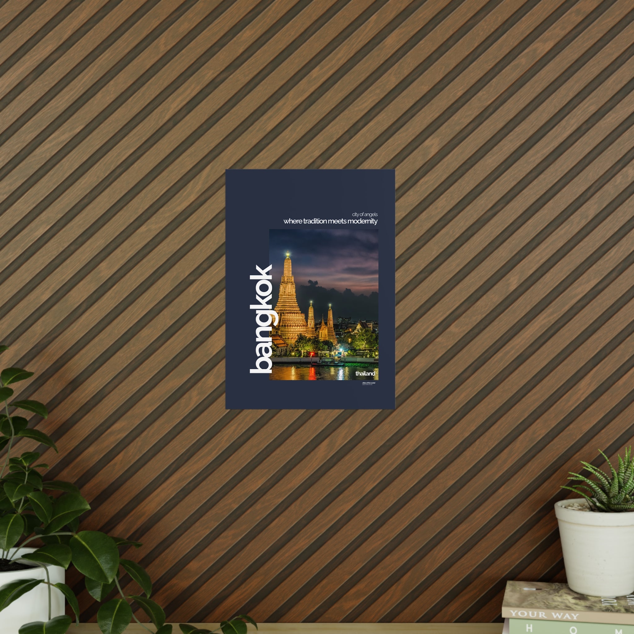Bangkok Poster | Cities of the World | Wandkunst fuer Reisende, Sammler & Stadtliebhaber | Moderne Stadtdeko, Fotoposter