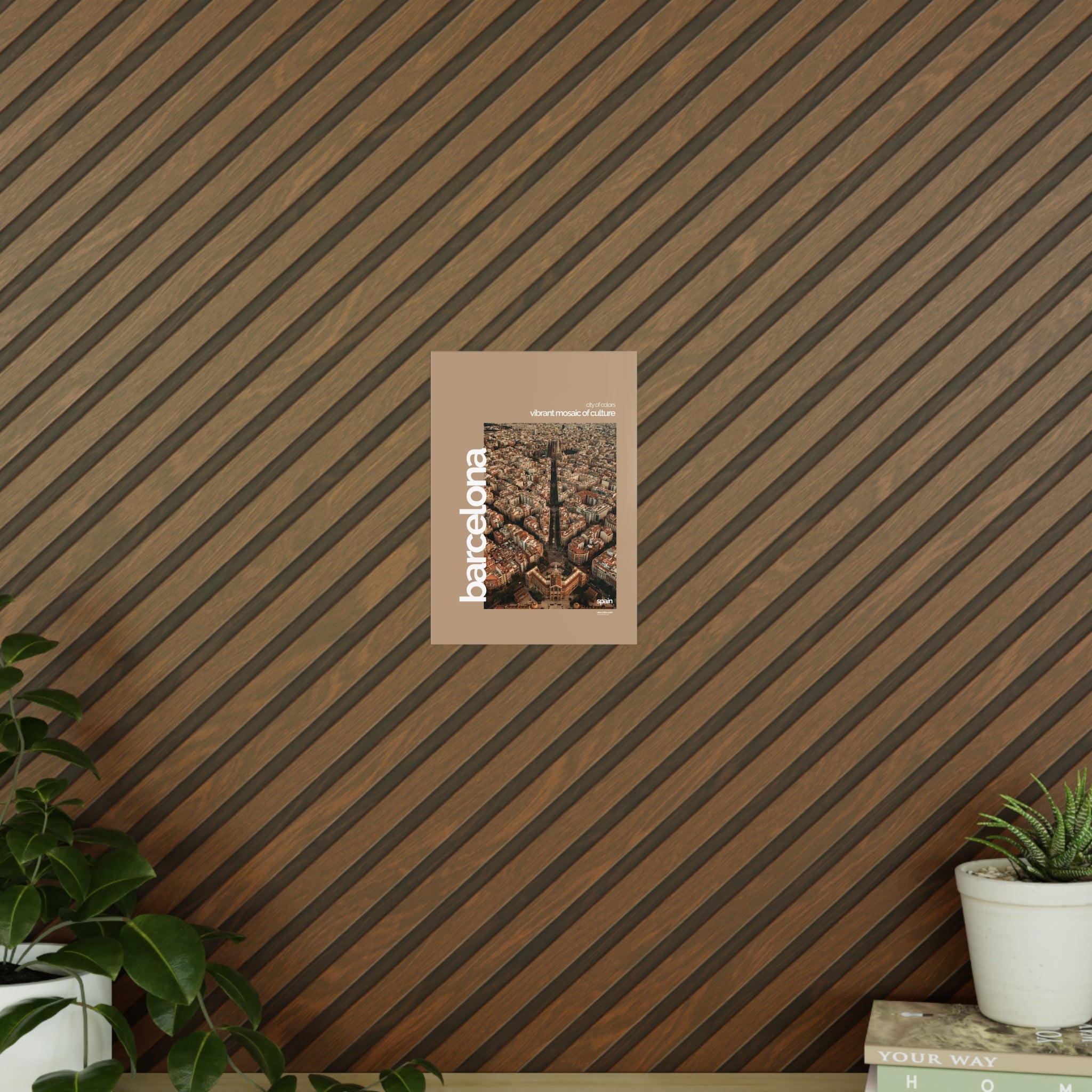 Barcelona Poster | Cities of the World | Wandkunst fuer Reisende, Sammler & Stadtliebhaber | Moderne Stadtdeko, Fotoposter