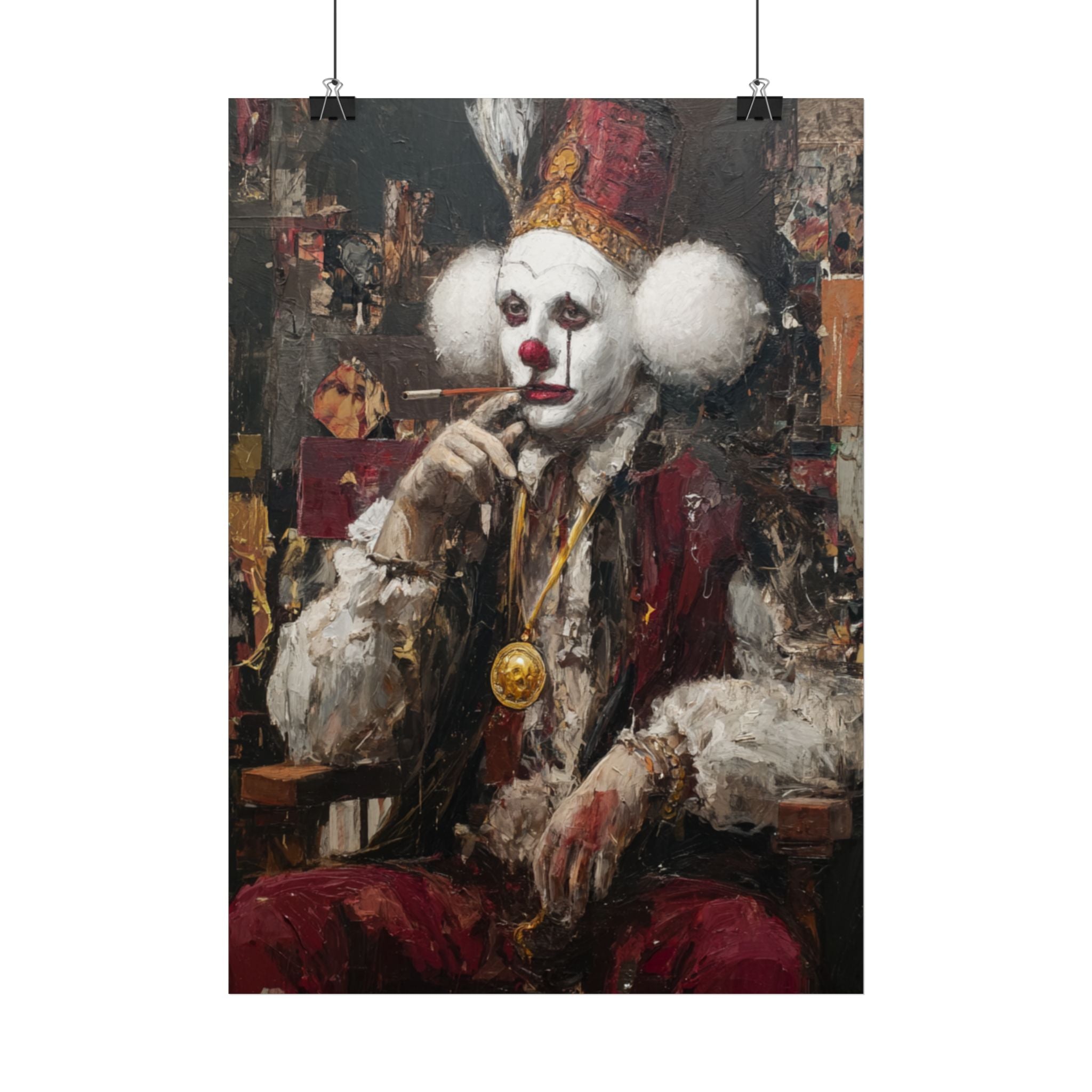 Clown Art Poster | Vintage Circus Poster | Verspieltes Poster | Home & Office Dekor | Geschenk Kunstliebhaber | Vintage Poster