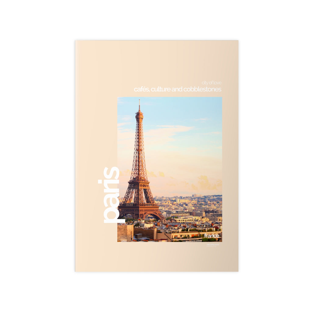 Paris Poster | Cities of the World | Wandkunst fuer Reisende, Sammler & Stadtliebhaber | Moderne Stadtdeko, Fotoposter