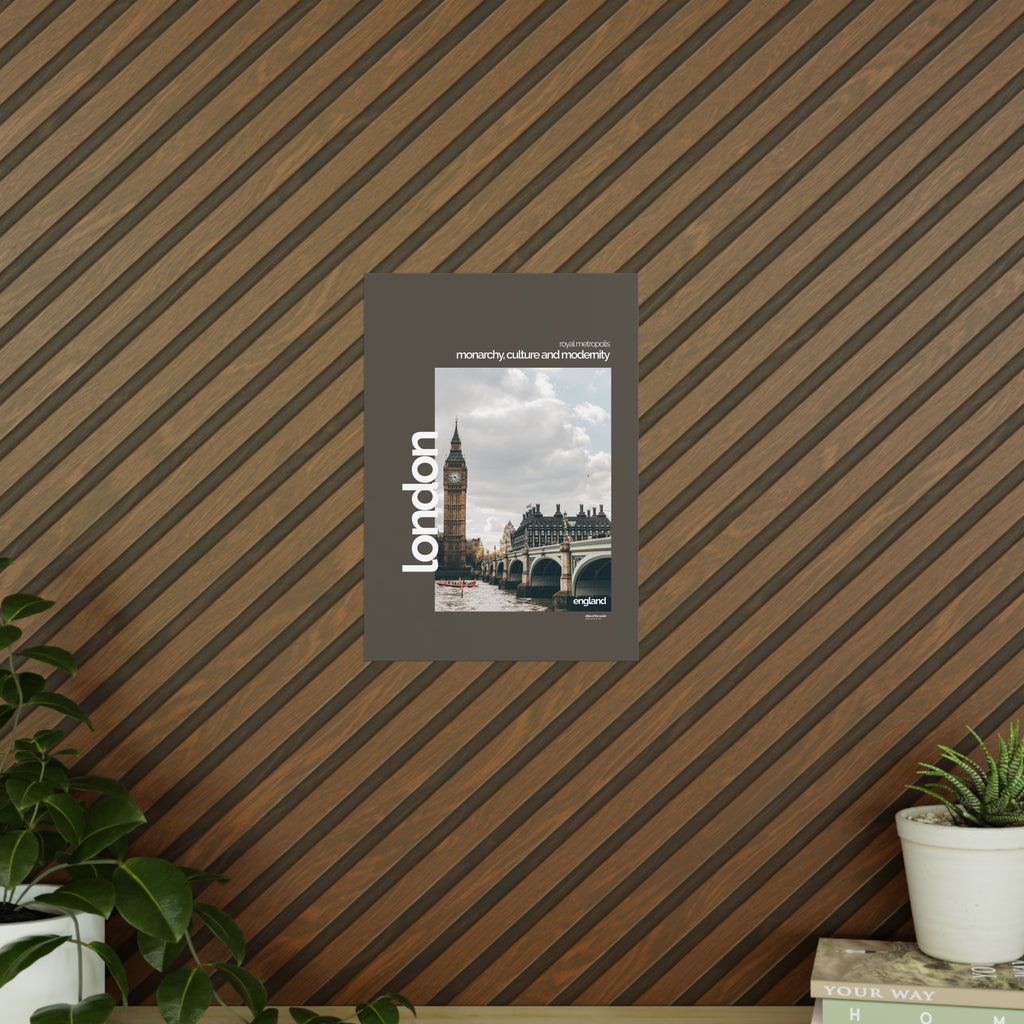 London Poster | Cities of the World | Wandkunst fuer Reisende, Sammler & Stadtliebhaber | Moderne Stadtdeko, Fotoposter