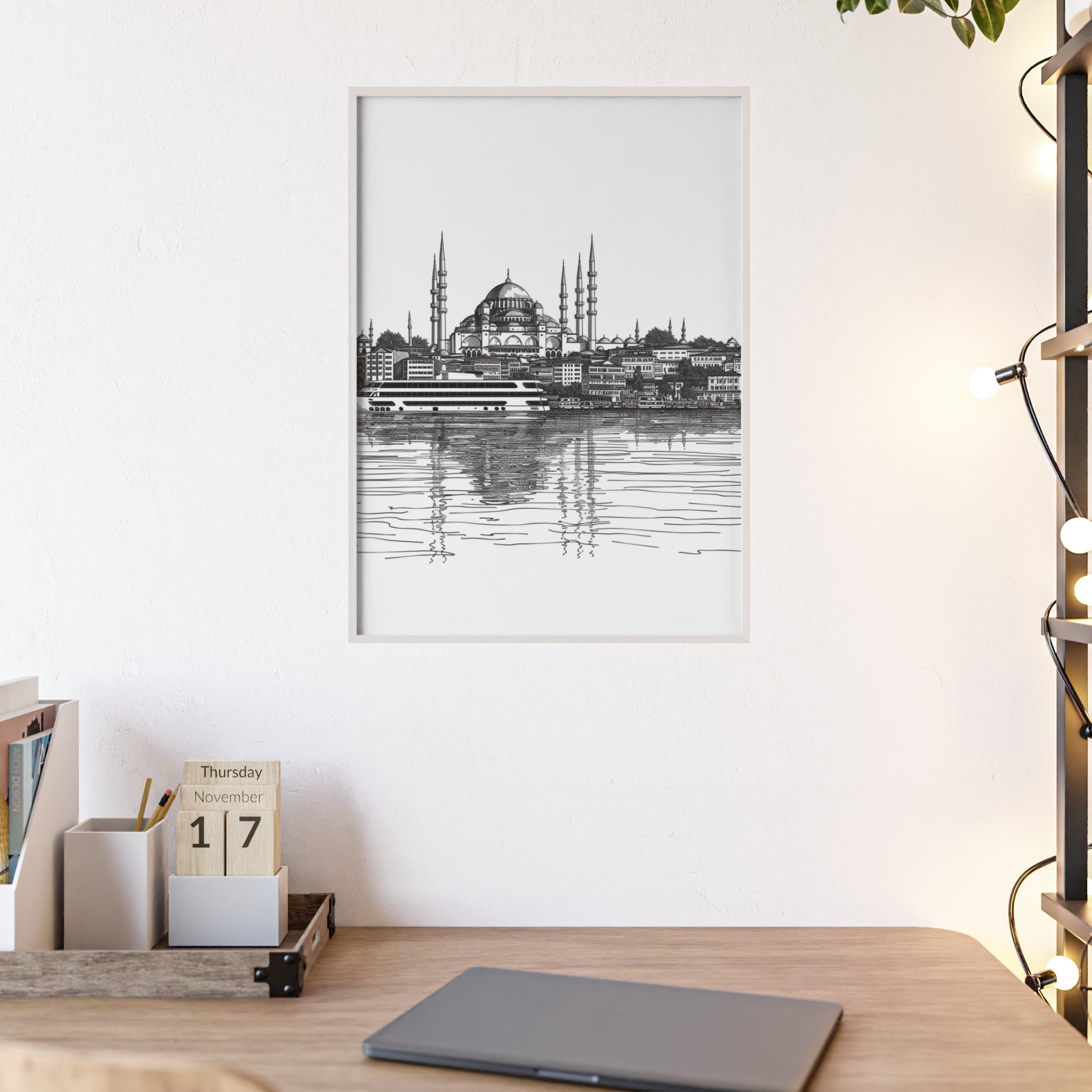 Stylish Framed Poster Art, Modern Home Decor, Inspirational Wall Art, Unique Gift for Art Lovers, Elegant Black-and-White Design