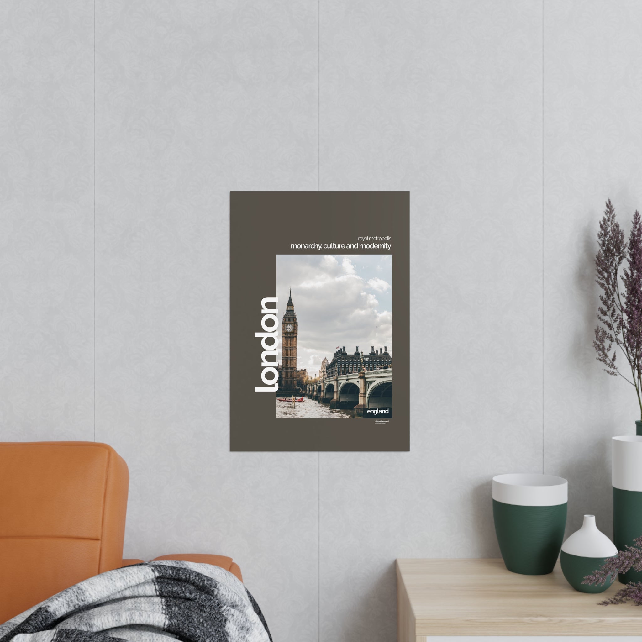 London Poster | Cities of the World | Wandkunst fuer Reisende, Sammler & Stadtliebhaber | Moderne Stadtdeko, Fotoposter