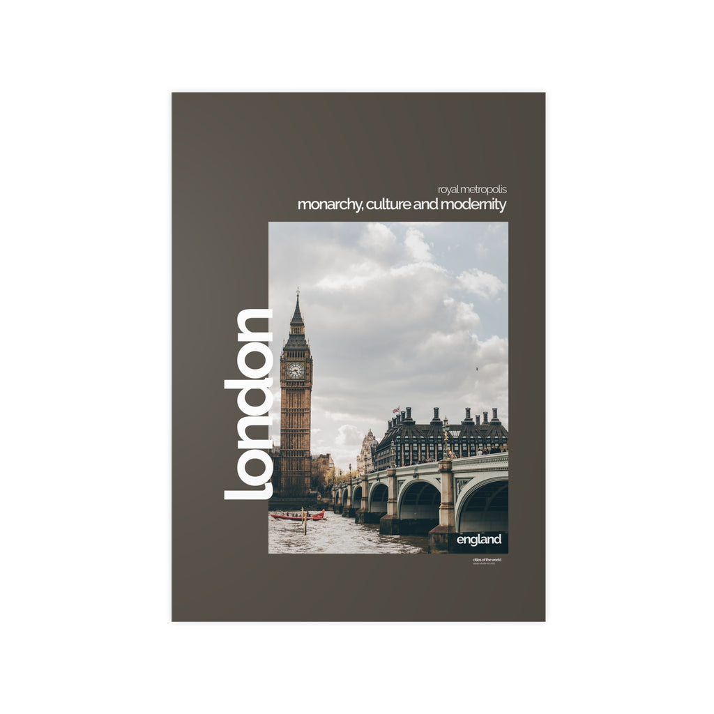 London Poster | Cities of the World | Wandkunst fuer Reisende, Sammler & Stadtliebhaber | Moderne Stadtdeko, Fotoposter