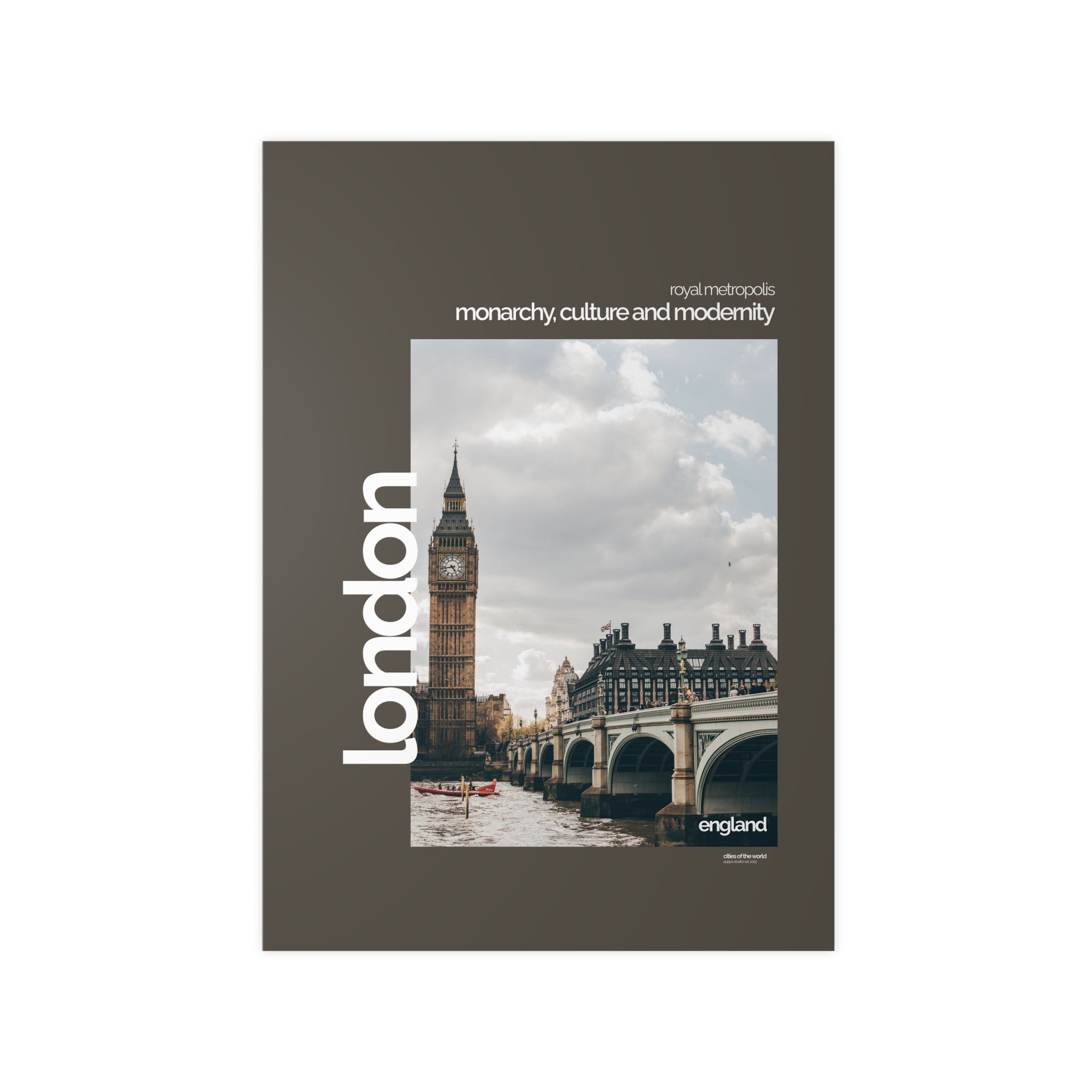 London Poster | Cities of the World | Wandkunst fuer Reisende, Sammler & Stadtliebhaber | Moderne Stadtdeko, Fotoposter