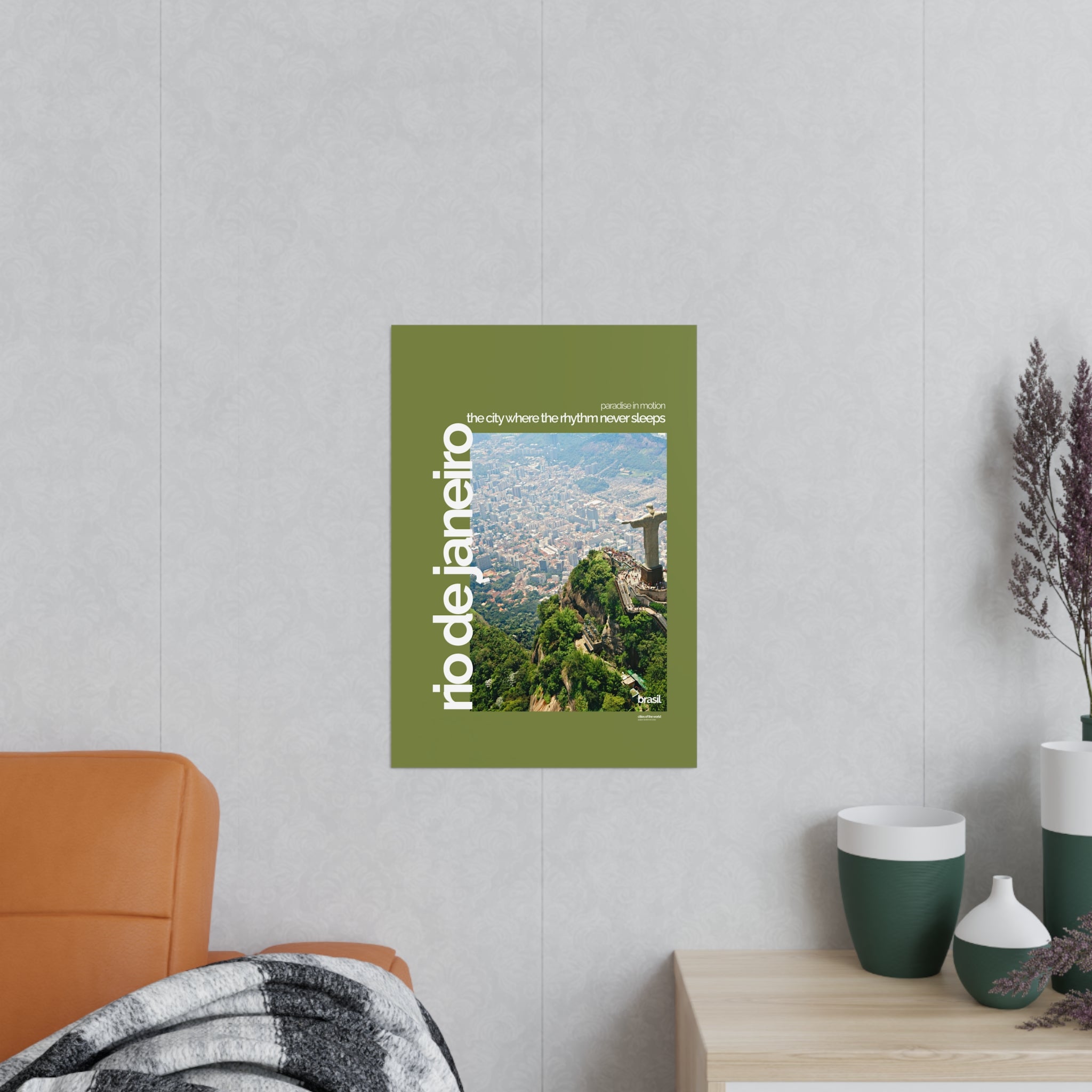 Rio de Janeiro Poster | Cities of the World | Wandkunst fuer Reisende, Sammler & Stadtliebhaber | Moderne Stadtdeko, Fotoposter