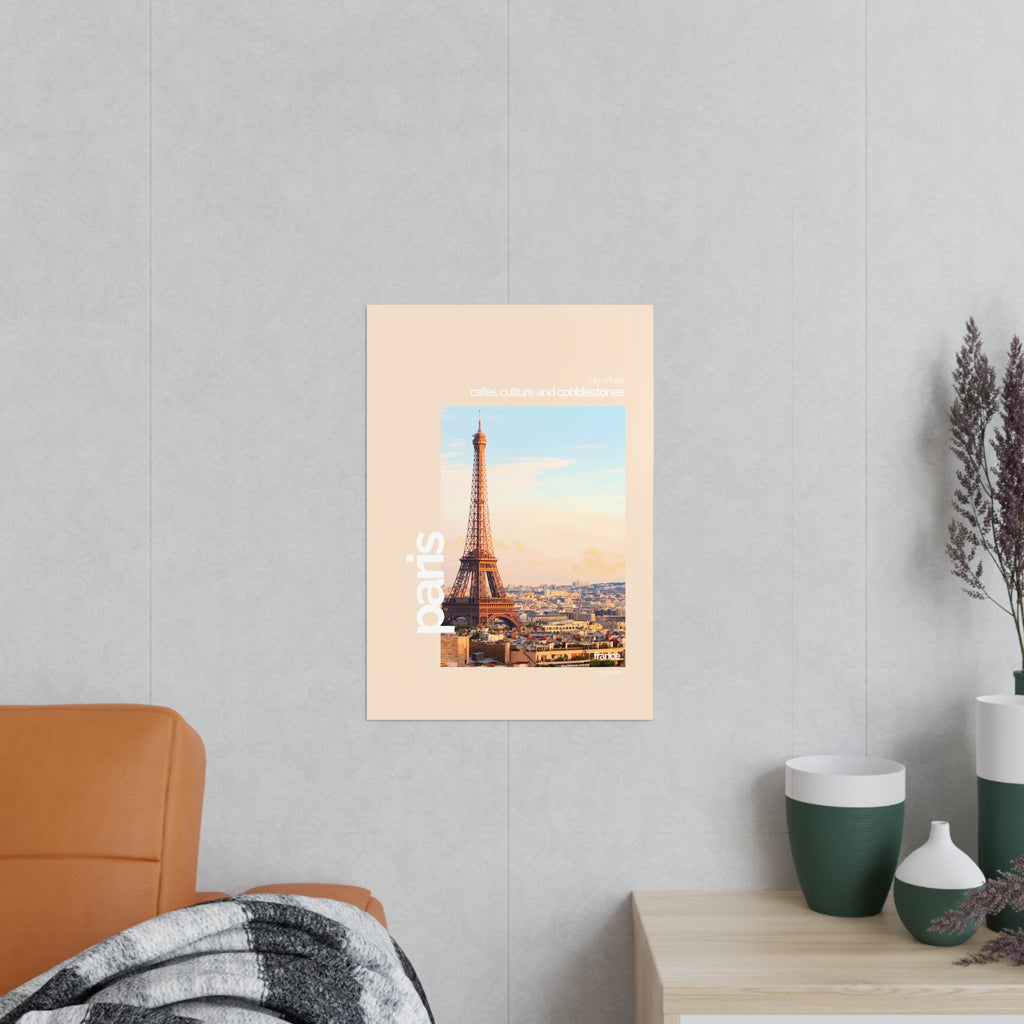 Paris Poster | Cities of the World | Wandkunst fuer Reisende, Sammler & Stadtliebhaber | Moderne Stadtdeko, Fotoposter