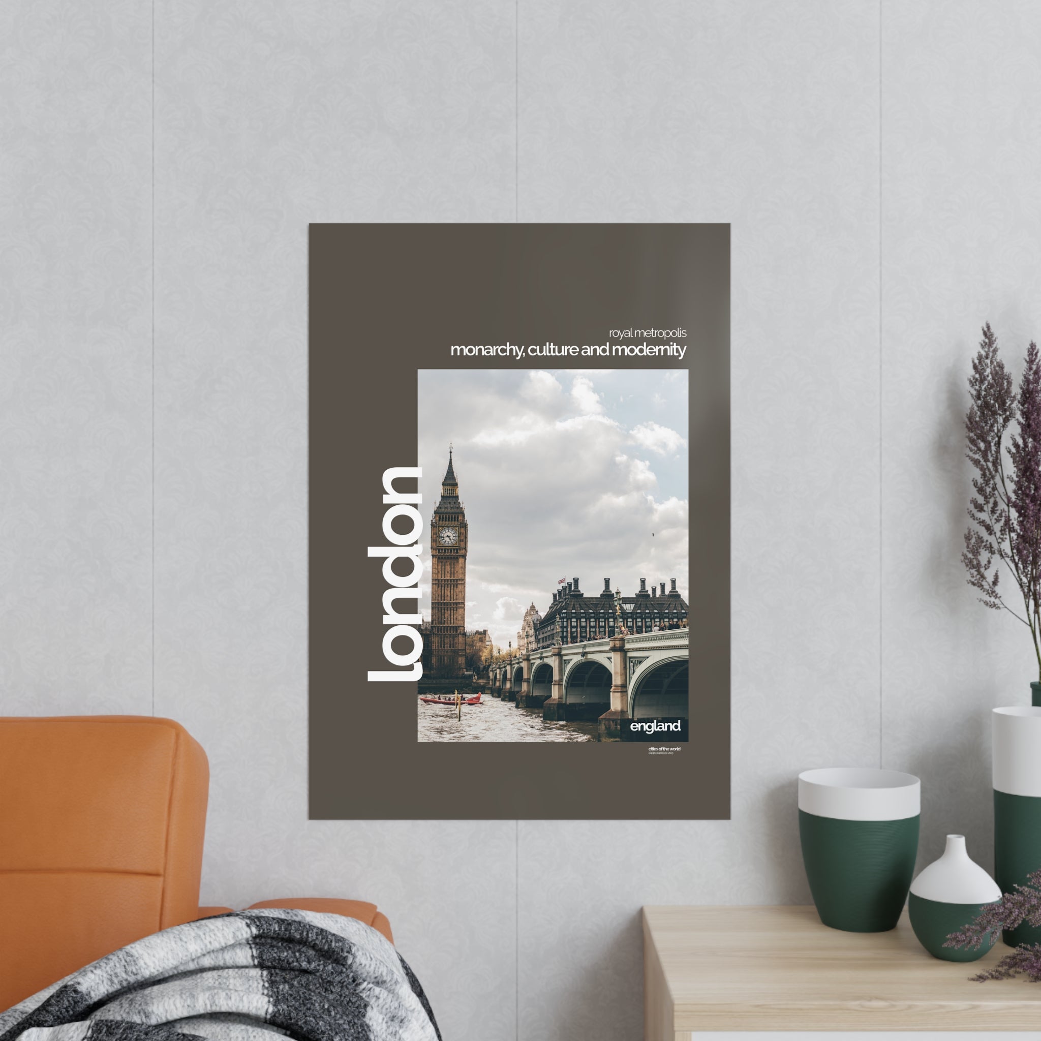 London Poster | Cities of the World | Wandkunst fuer Reisende, Sammler & Stadtliebhaber | Moderne Stadtdeko, Fotoposter