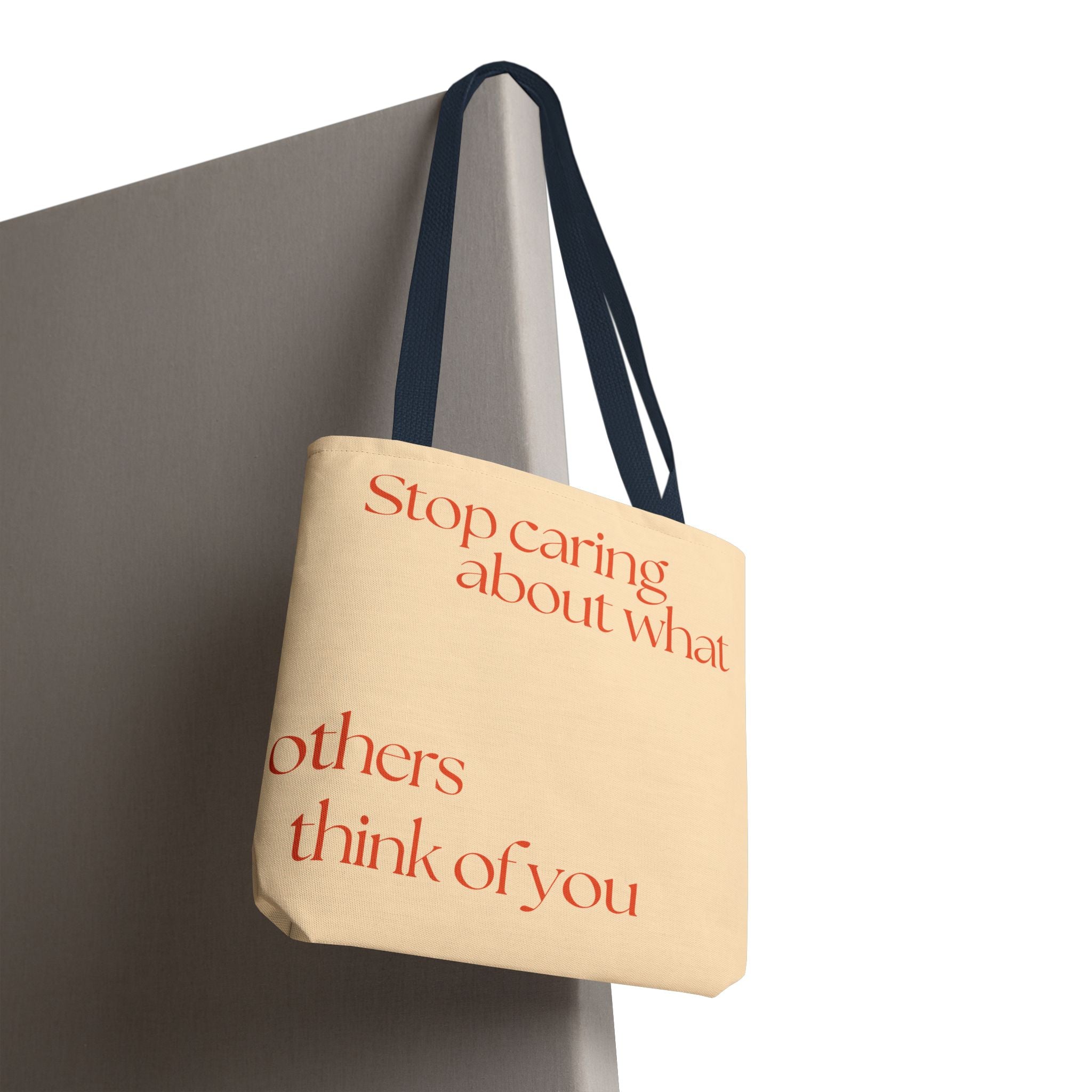 Tote Bag - mit Statement: Stop caring what others think - Stylisch, nachhaltig ideal für Alltag Und Geschenke