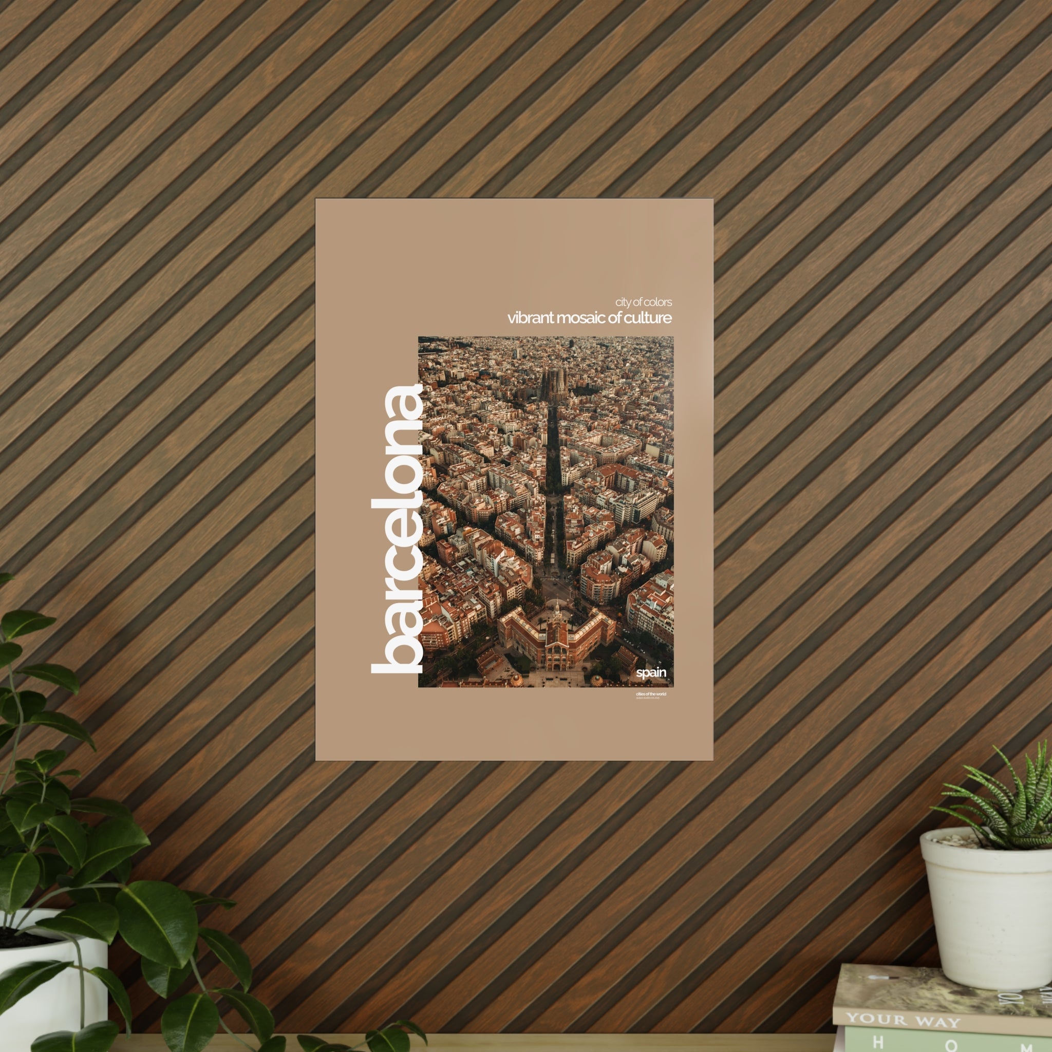 Barcelona Poster | Cities of the World | Wandkunst fuer Reisende, Sammler & Stadtliebhaber | Moderne Stadtdeko, Fotoposter
