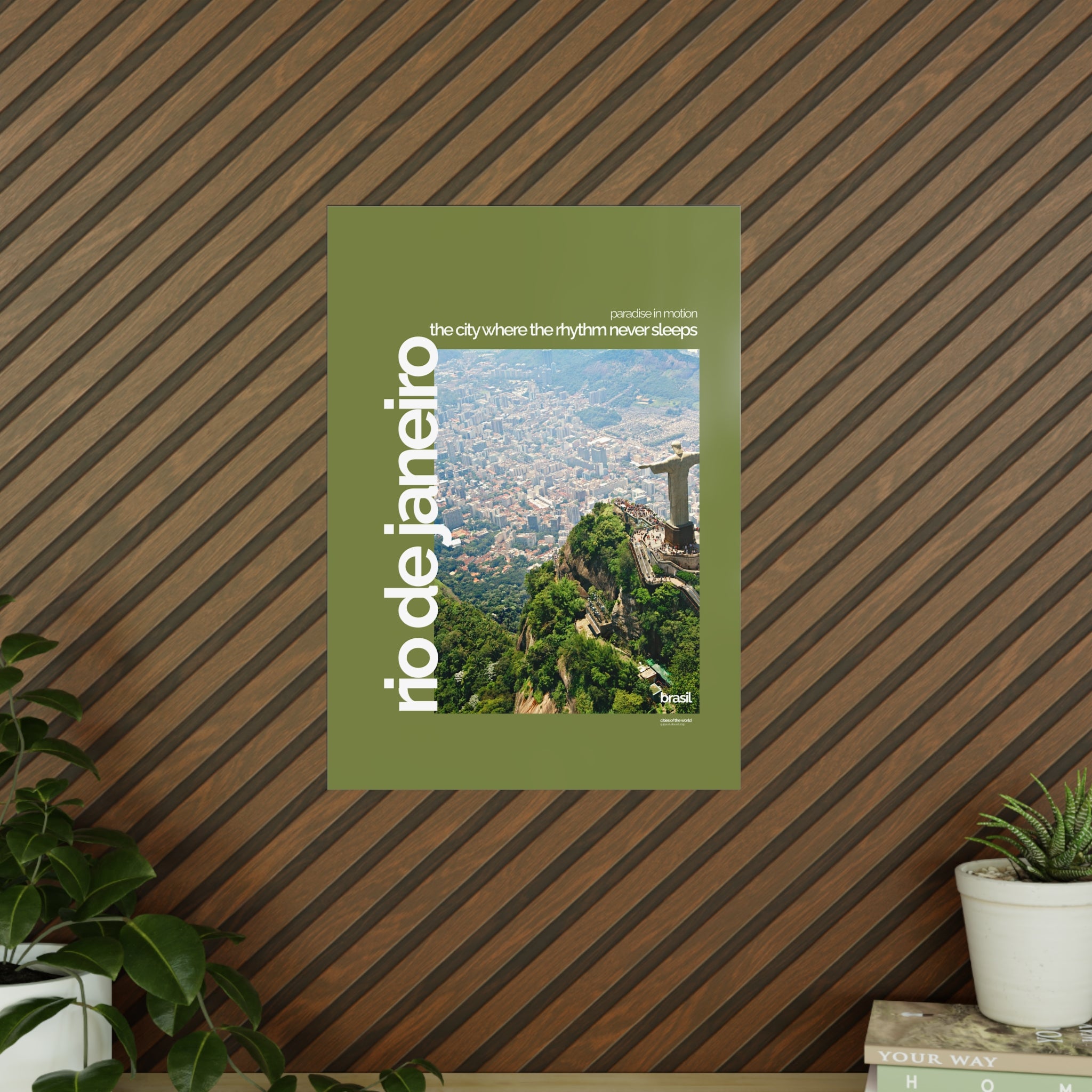 Rio de Janeiro Poster | Cities of the World | Wandkunst fuer Reisende, Sammler & Stadtliebhaber | Moderne Stadtdeko, Fotoposter