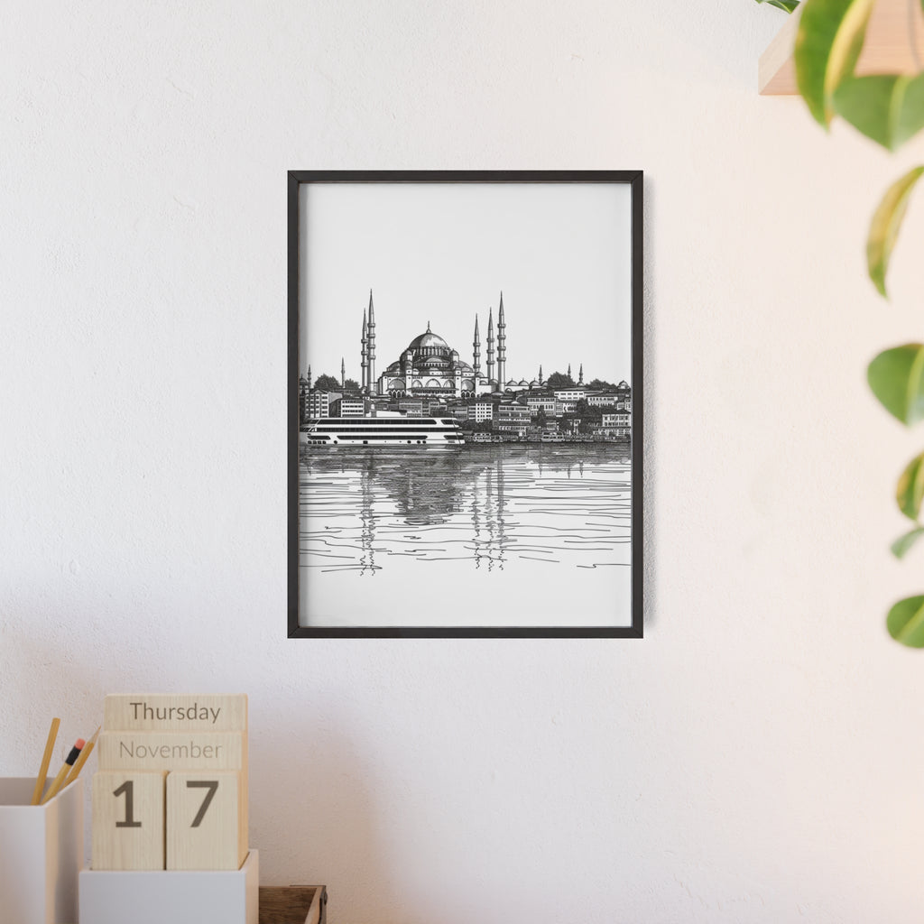 Stylish Framed Poster Art, Modern Home Decor, Inspirational Wall Art, Unique Gift for Art Lovers, Elegant Black-and-White Design