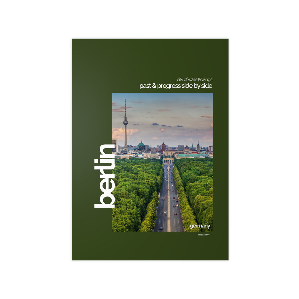 Berlin Poster | Cities of the World | Wandkunst fuer Reisende, Sammler & Stadtliebhaber | Moderne Stadtdeko, Fotoposter