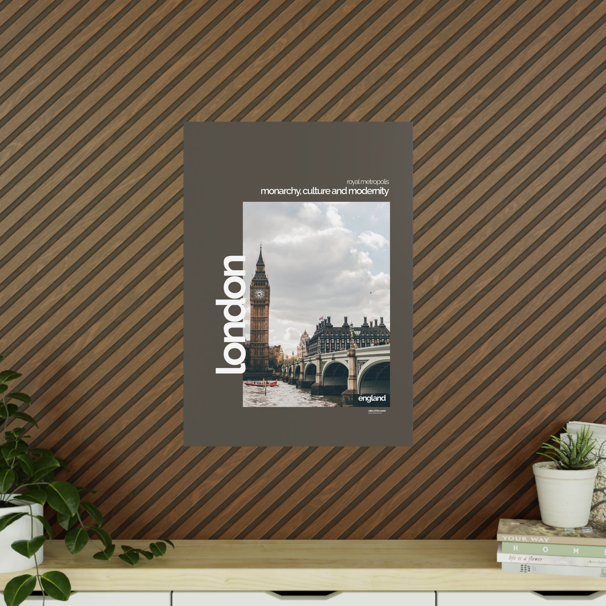 London Poster | Cities of the World | Wandkunst fuer Reisende, Sammler & Stadtliebhaber | Moderne Stadtdeko, Fotoposter