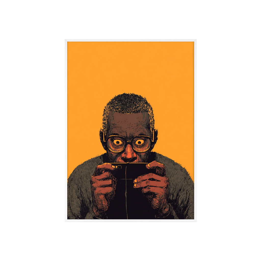 Comic Man Poster mit gelbem Hintergrund | Pop Art Wanddeko, Moderne Wandkunst, Street Art Style, Wanddeko Poster