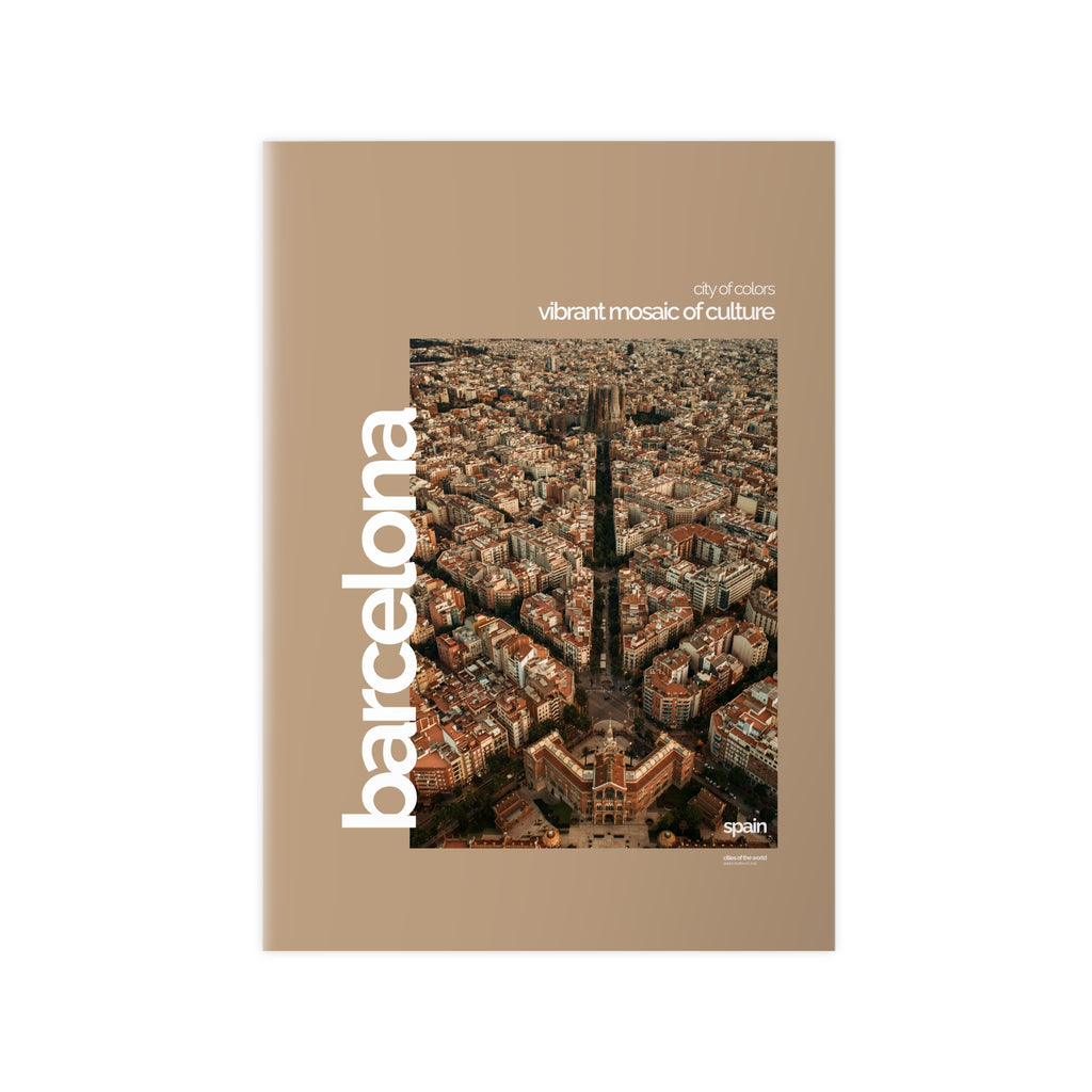 Barcelona Poster | Cities of the World | Wandkunst fuer Reisende, Sammler & Stadtliebhaber | Moderne Stadtdeko, Fotoposter