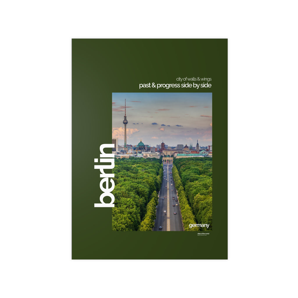 Berlin Poster | Cities of the World | Wandkunst fuer Reisende, Sammler & Stadtliebhaber | Moderne Stadtdeko, Fotoposter
