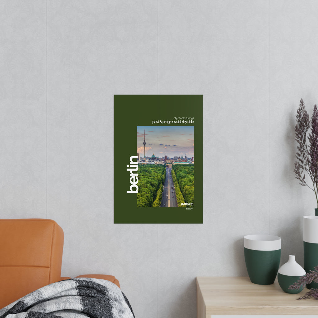 Berlin Poster | Cities of the World | Wandkunst fuer Reisende, Sammler & Stadtliebhaber | Moderne Stadtdeko, Fotoposter
