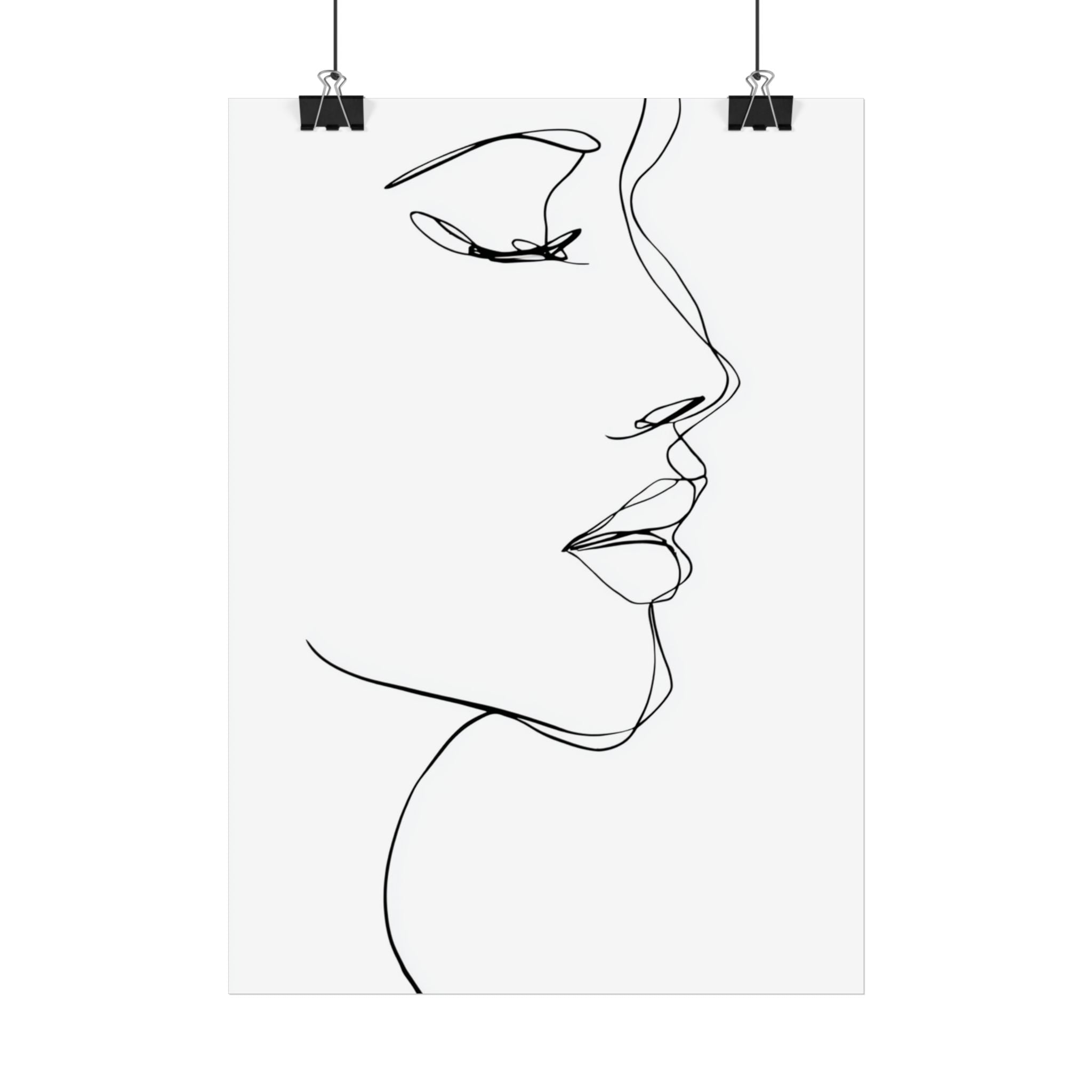 Elegantes Line Art Poster | Minimalistisches Poster | Moderne Wandkunst | Home & Office Dekor | Geschenk Wanddeko | Chick Poster