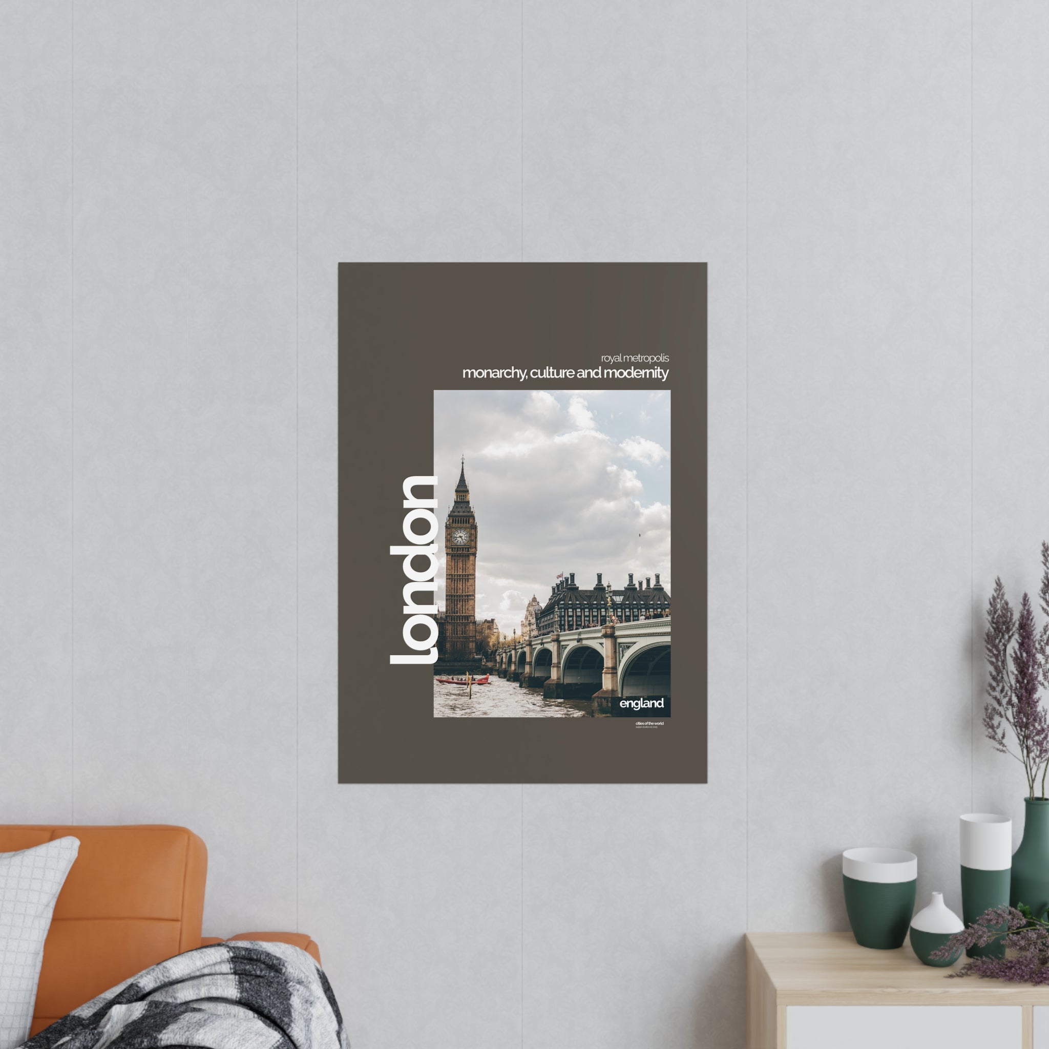 London Poster | Cities of the World | Wandkunst fuer Reisende, Sammler & Stadtliebhaber | Moderne Stadtdeko, Fotoposter