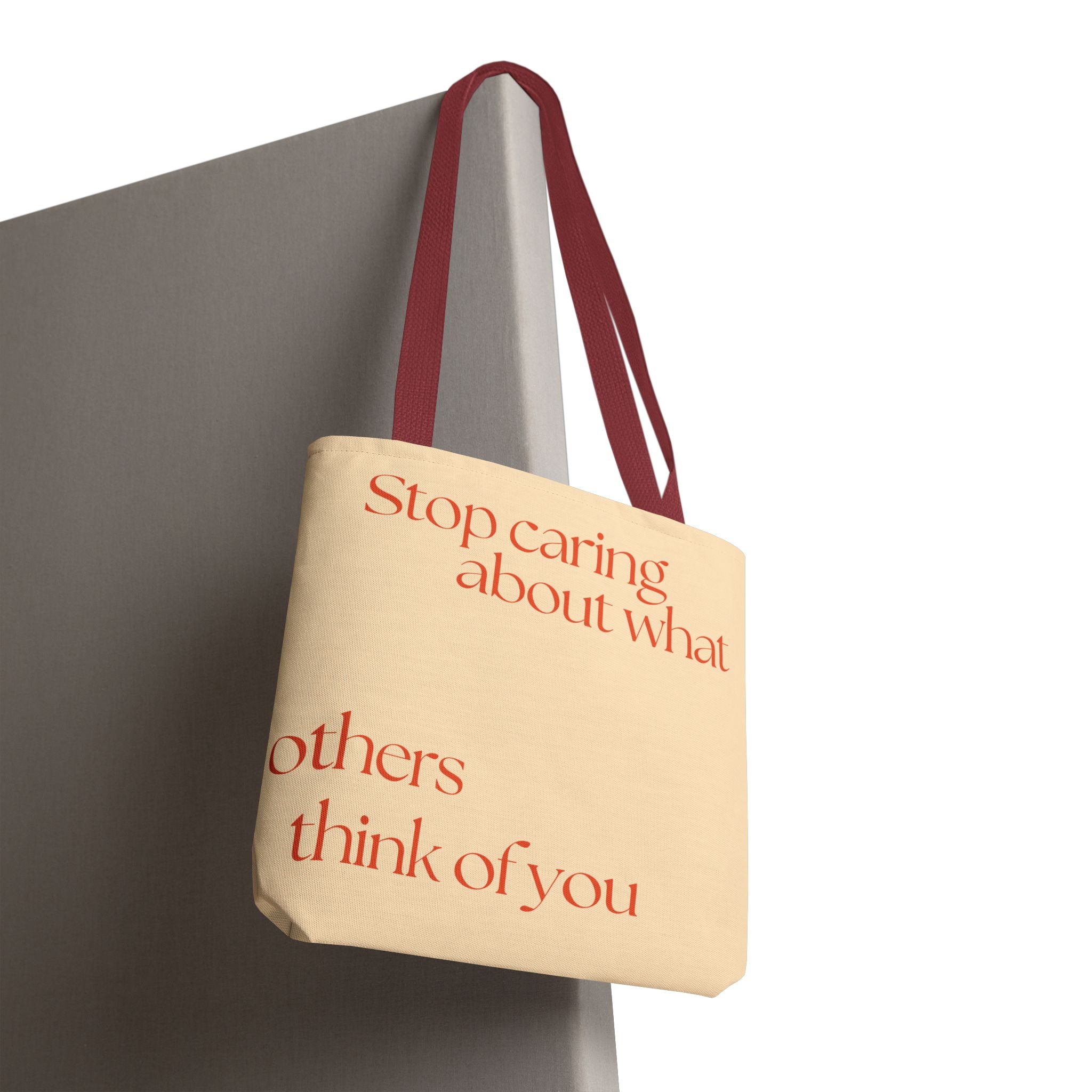 Tote Bag - mit Statement: Stop caring what others think - Stylisch, nachhaltig ideal für Alltag Und Geschenke