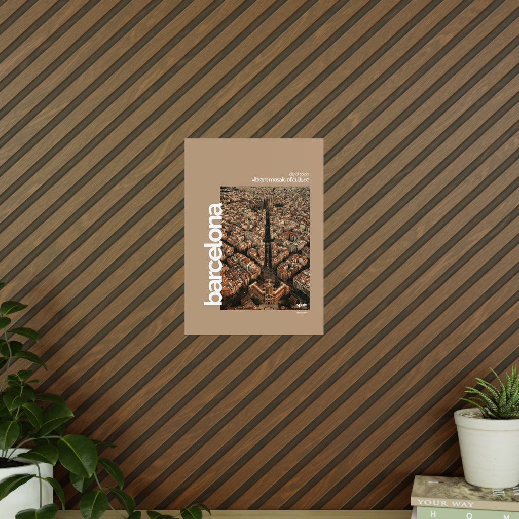 Barcelona Poster | Cities of the World | Wandkunst fuer Reisende, Sammler & Stadtliebhaber | Moderne Stadtdeko, Fotoposter