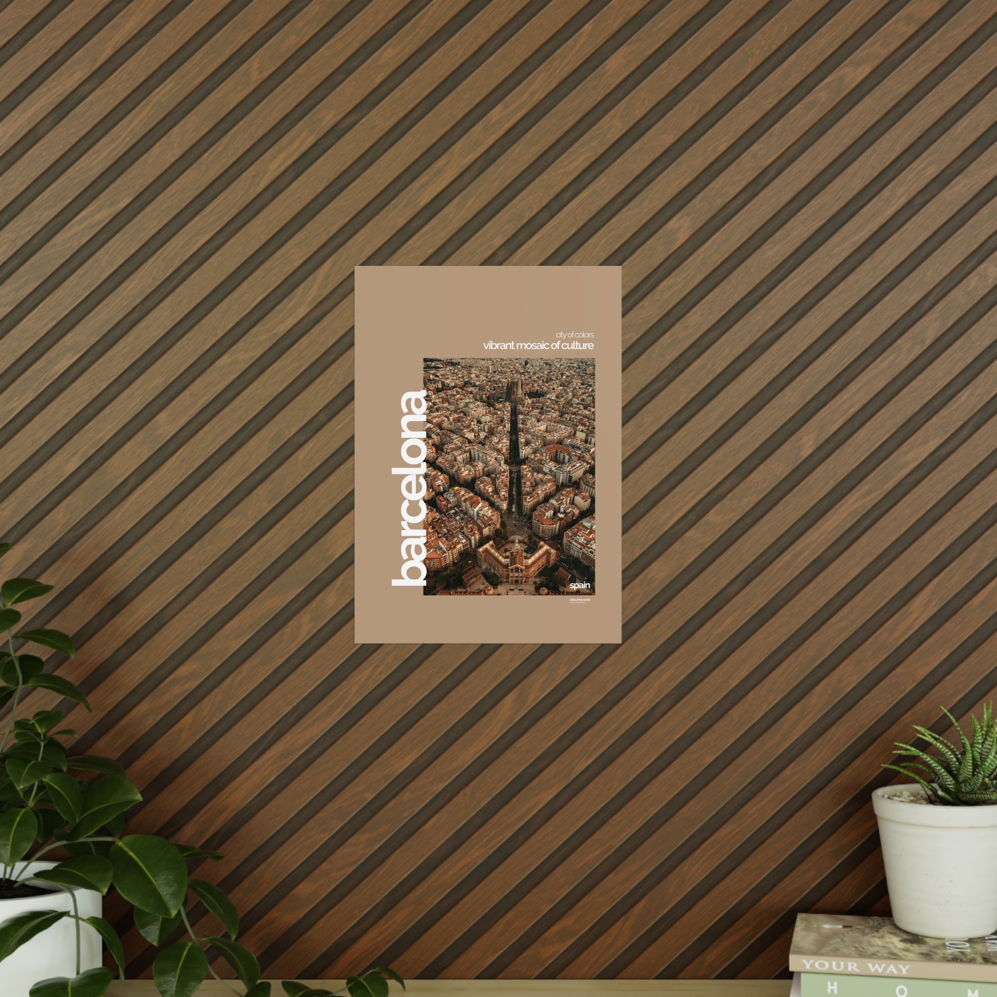 Barcelona Poster | Cities of the World | Wandkunst fuer Reisende, Sammler & Stadtliebhaber | Moderne Stadtdeko, Fotoposter