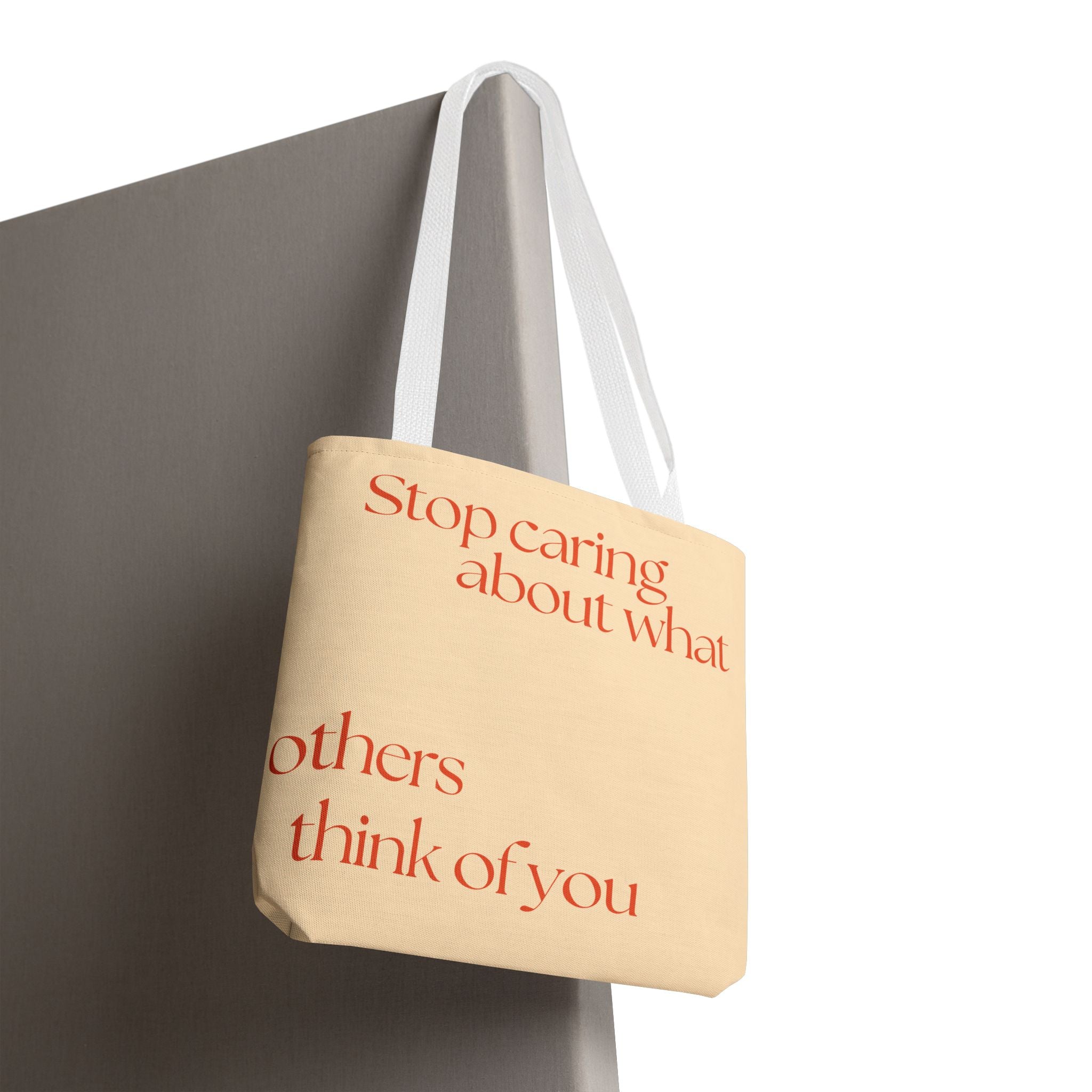 Tote Bag - mit Statement: Stop caring what others think - Stylisch, nachhaltig ideal für Alltag Und Geschenke