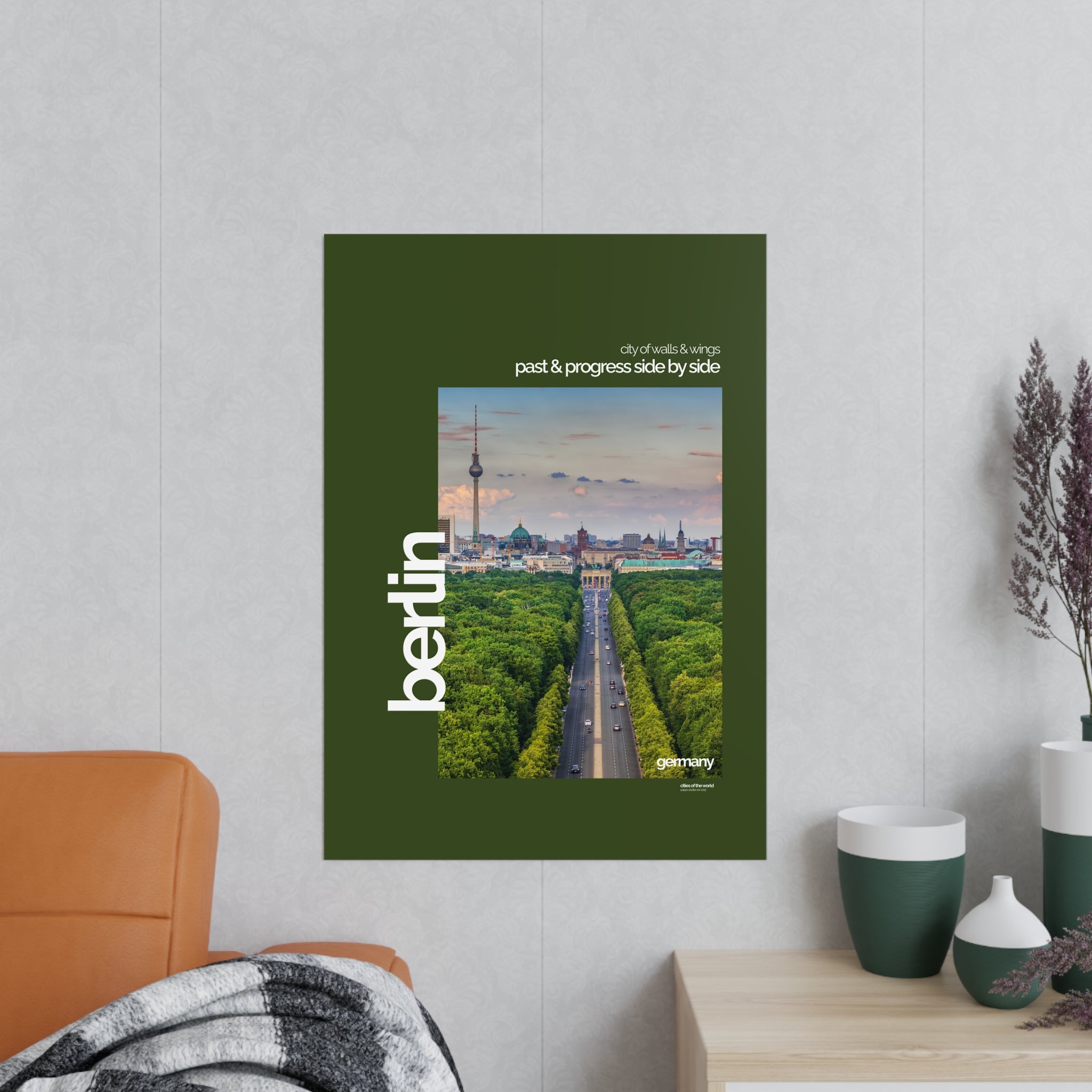Berlin Poster | Cities of the World | Wandkunst fuer Reisende, Sammler & Stadtliebhaber | Moderne Stadtdeko, Fotoposter