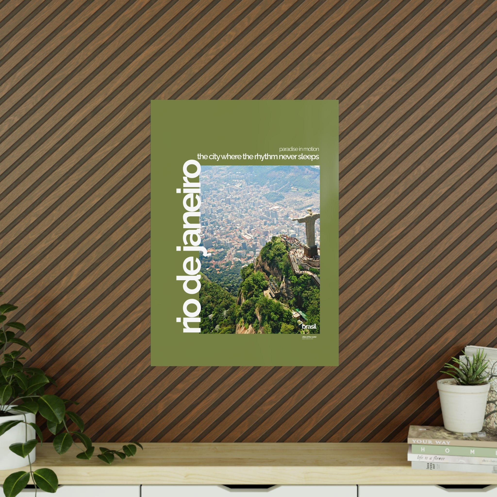 Rio de Janeiro Poster | Cities of the World | Wandkunst fuer Reisende, Sammler & Stadtliebhaber | Moderne Stadtdeko, Fotoposter