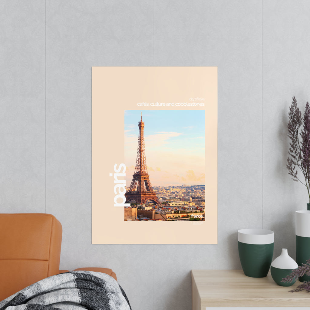 Paris Poster | Cities of the World | Wandkunst fuer Reisende, Sammler & Stadtliebhaber | Moderne Stadtdeko, Fotoposter