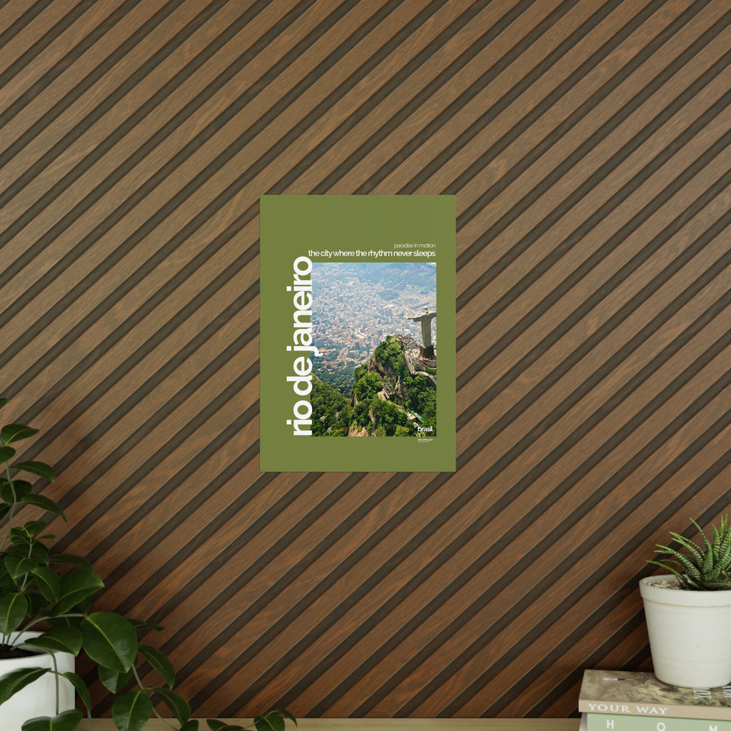 Rio de Janeiro Poster | Cities of the World | Wandkunst fuer Reisende, Sammler & Stadtliebhaber | Moderne Stadtdeko, Fotoposter