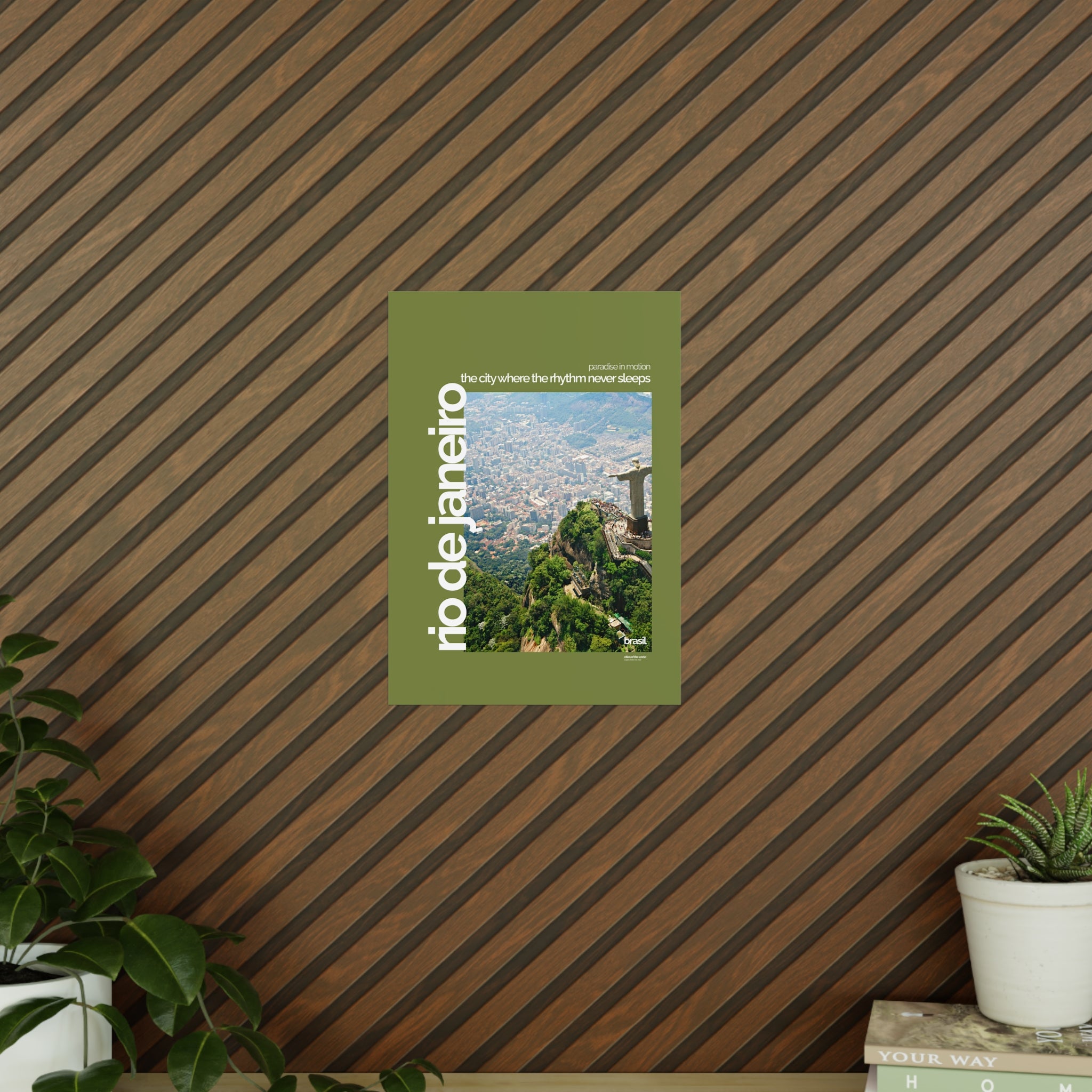 Rio de Janeiro Poster | Cities of the World | Wandkunst fuer Reisende, Sammler & Stadtliebhaber | Moderne Stadtdeko, Fotoposter
