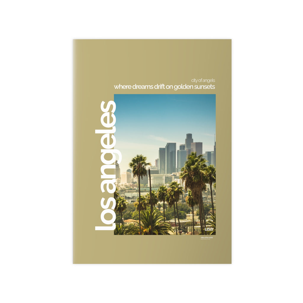 Los Angeles Poster | Cities of the World | Wandkunst fuer Reisende, Sammler & Stadtliebhaber | Moderne Stadtdeko, Fotoposter