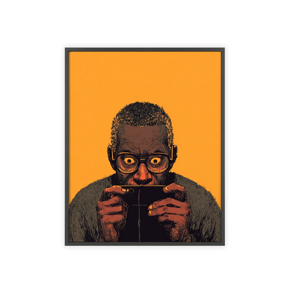 Comic Man Poster mit gelbem Hintergrund | Pop Art Wanddeko, Moderne Wandkunst, Street Art Style, Wanddeko Poster