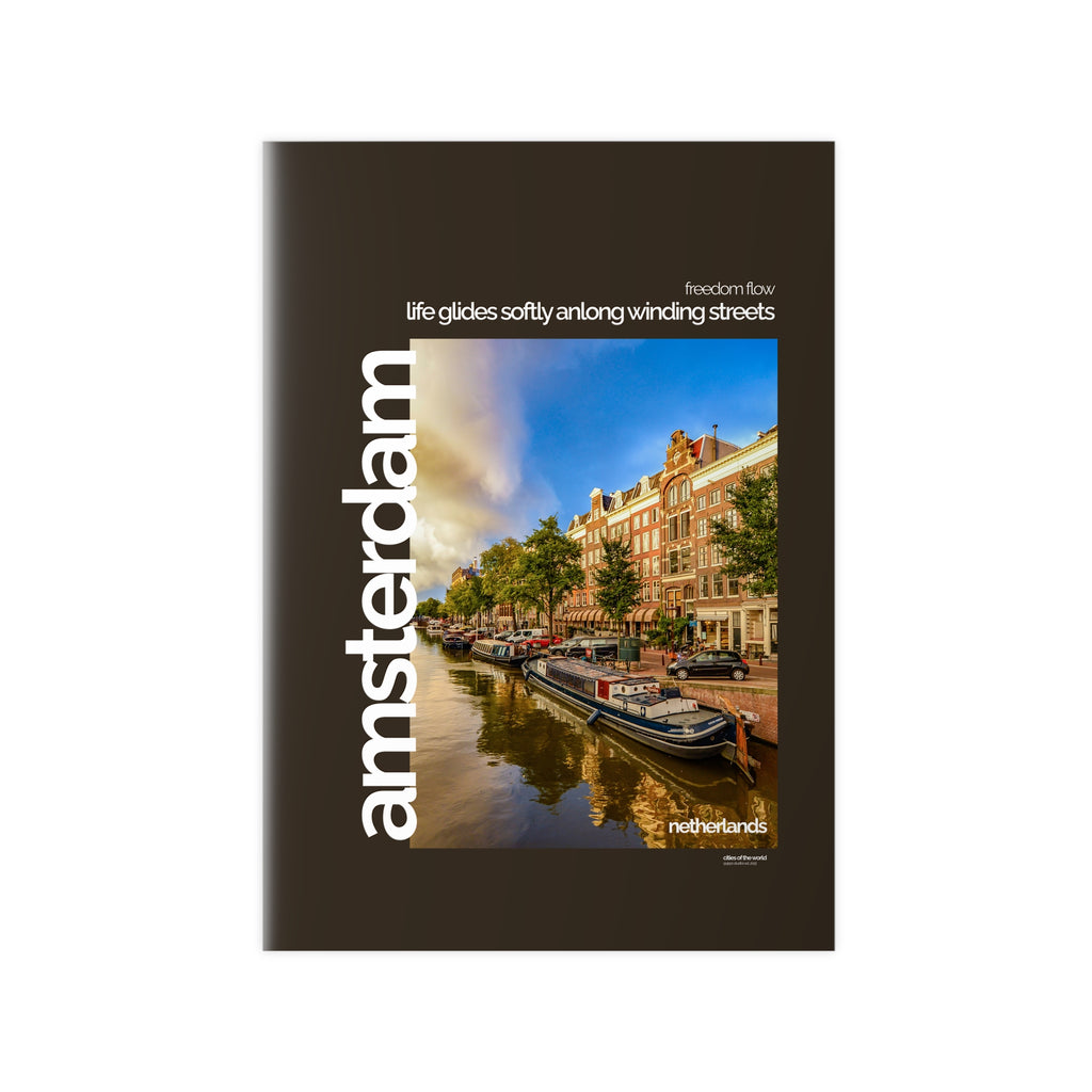 Amsterdam Poster | Cities of the World | Wandkunst fuer Reisende, Sammler & Stadtliebhaber | Moderne Stadtdeko, Fotoposter