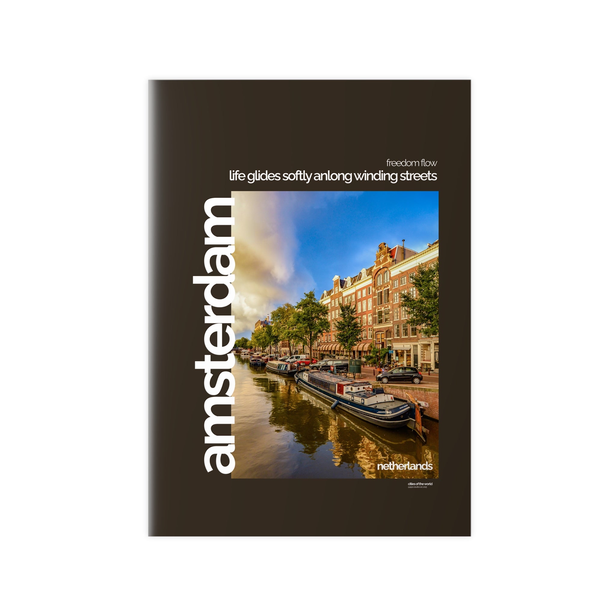 Amsterdam Poster | Cities of the World | Wandkunst fuer Reisende, Sammler & Stadtliebhaber | Moderne Stadtdeko, Fotoposter