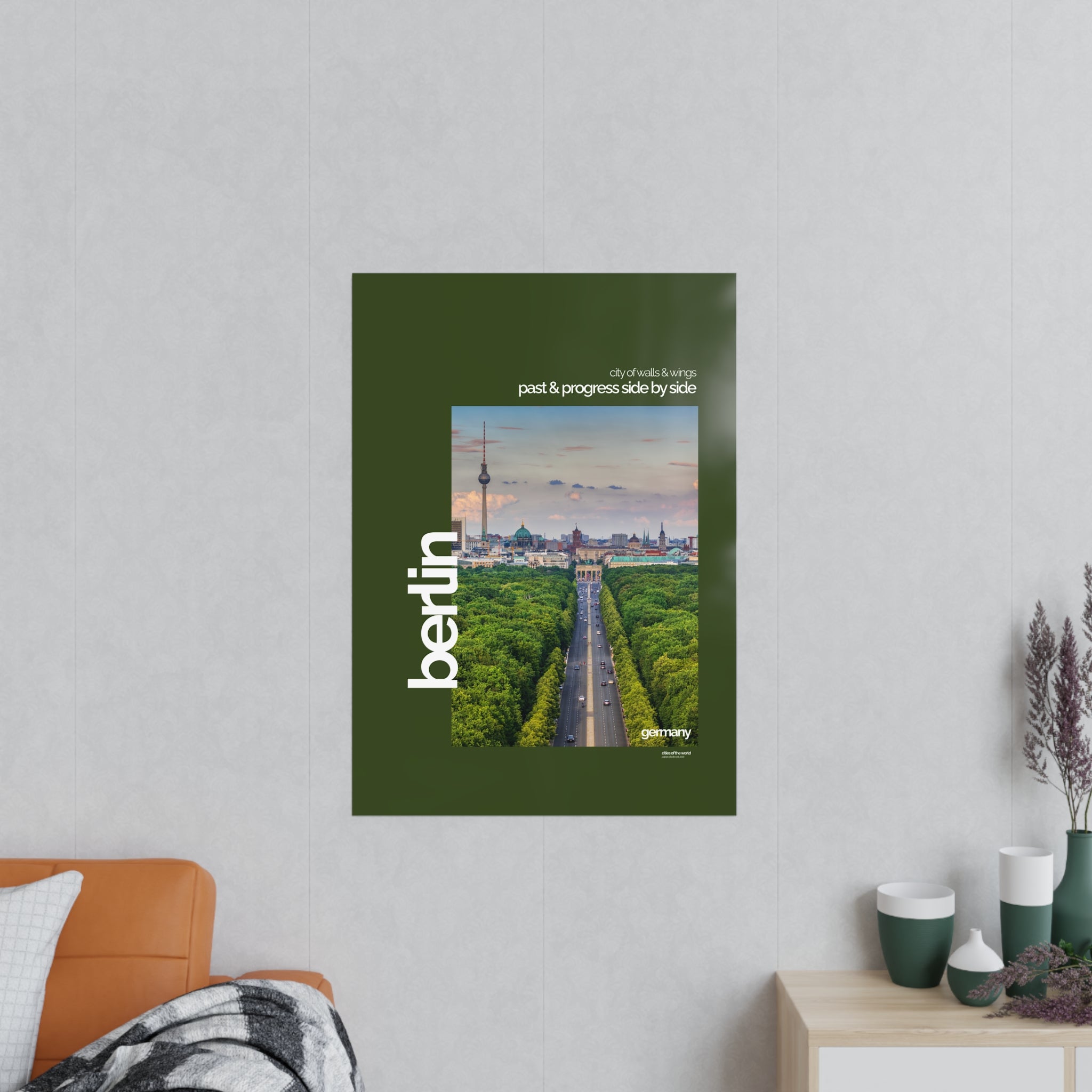 Berlin Poster | Cities of the World | Wandkunst fuer Reisende, Sammler & Stadtliebhaber | Moderne Stadtdeko, Fotoposter