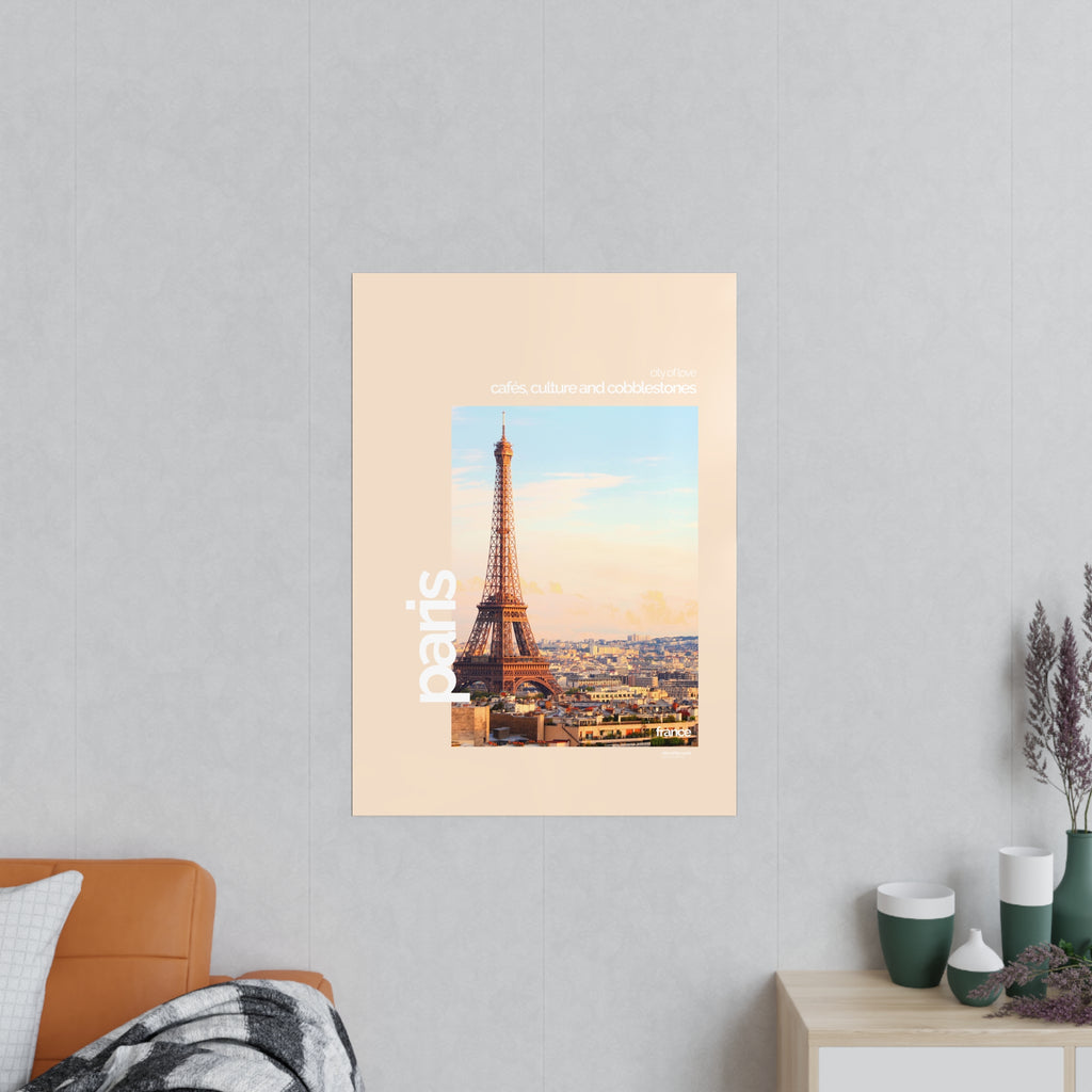 Paris Poster | Cities of the World | Wandkunst fuer Reisende, Sammler & Stadtliebhaber | Moderne Stadtdeko, Fotoposter