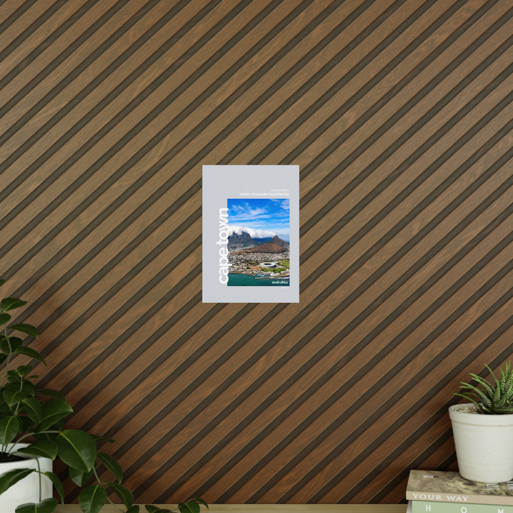 Cape Town Poster | Cities of the World | Wandkunst fuer Reisende, Sammler & Stadtliebhaber | Moderne Stadtdeko, Fotoposter