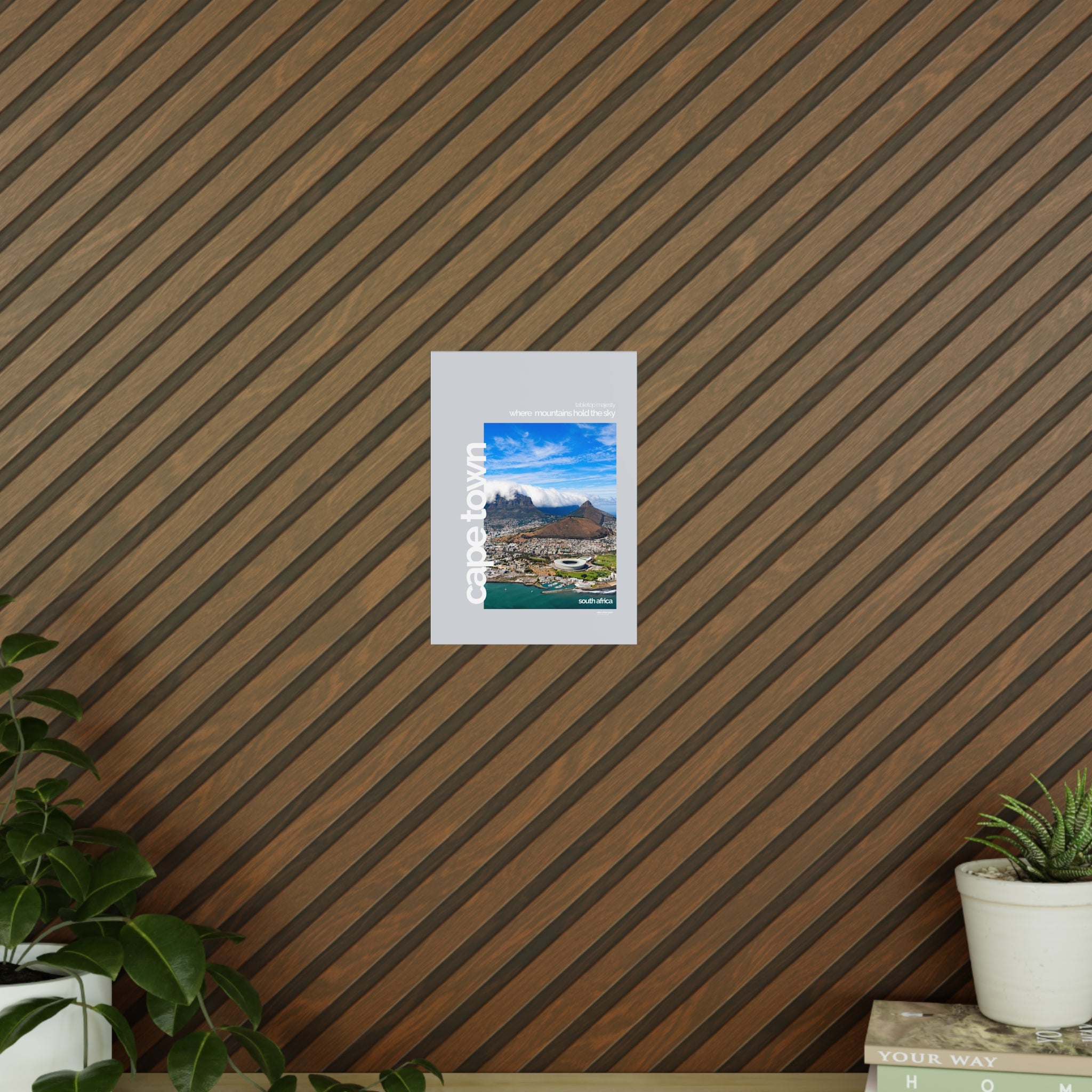 Cape Town Poster | Cities of the World | Wandkunst fuer Reisende, Sammler & Stadtliebhaber | Moderne Stadtdeko, Fotoposter