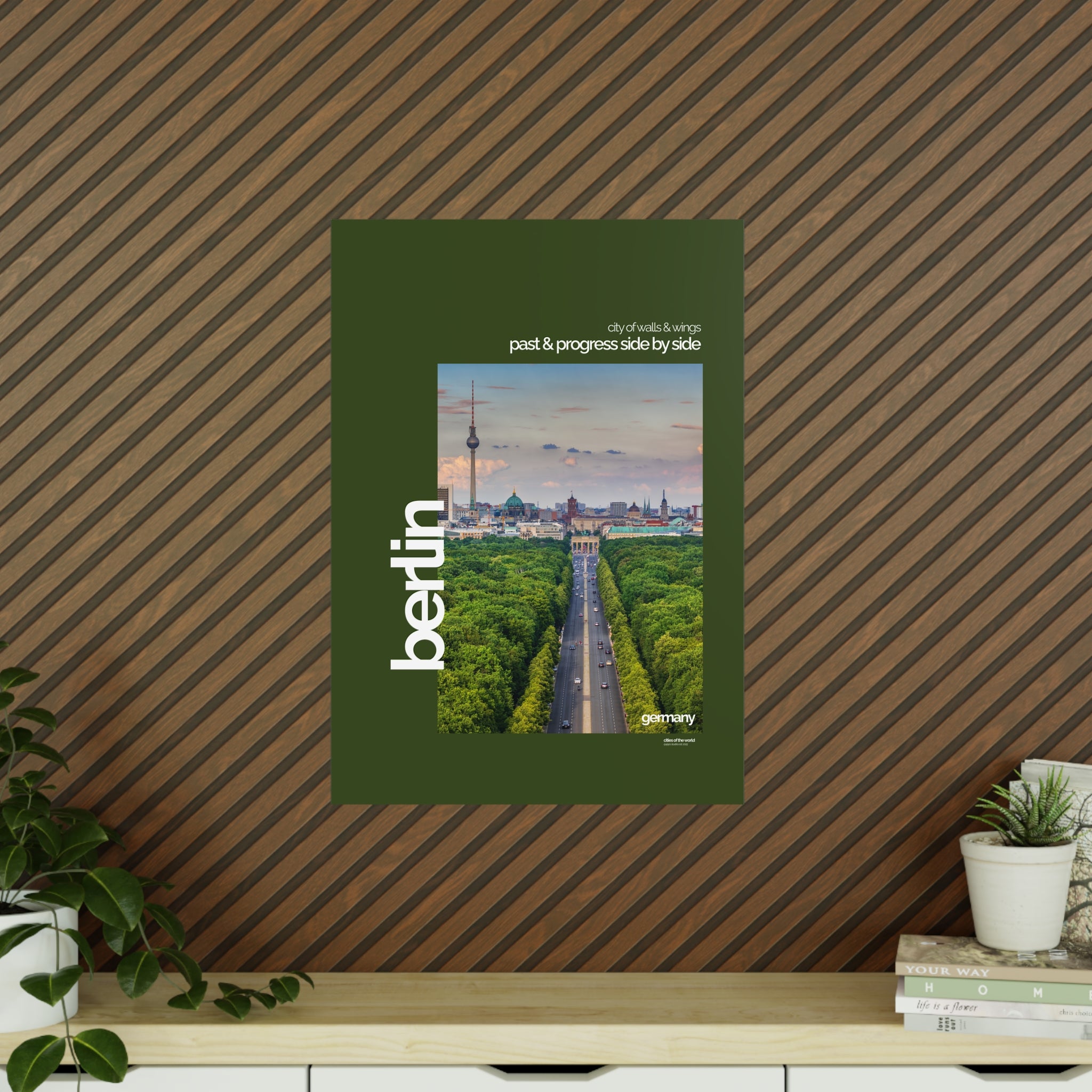 Berlin Poster | Cities of the World | Wandkunst fuer Reisende, Sammler & Stadtliebhaber | Moderne Stadtdeko, Fotoposter