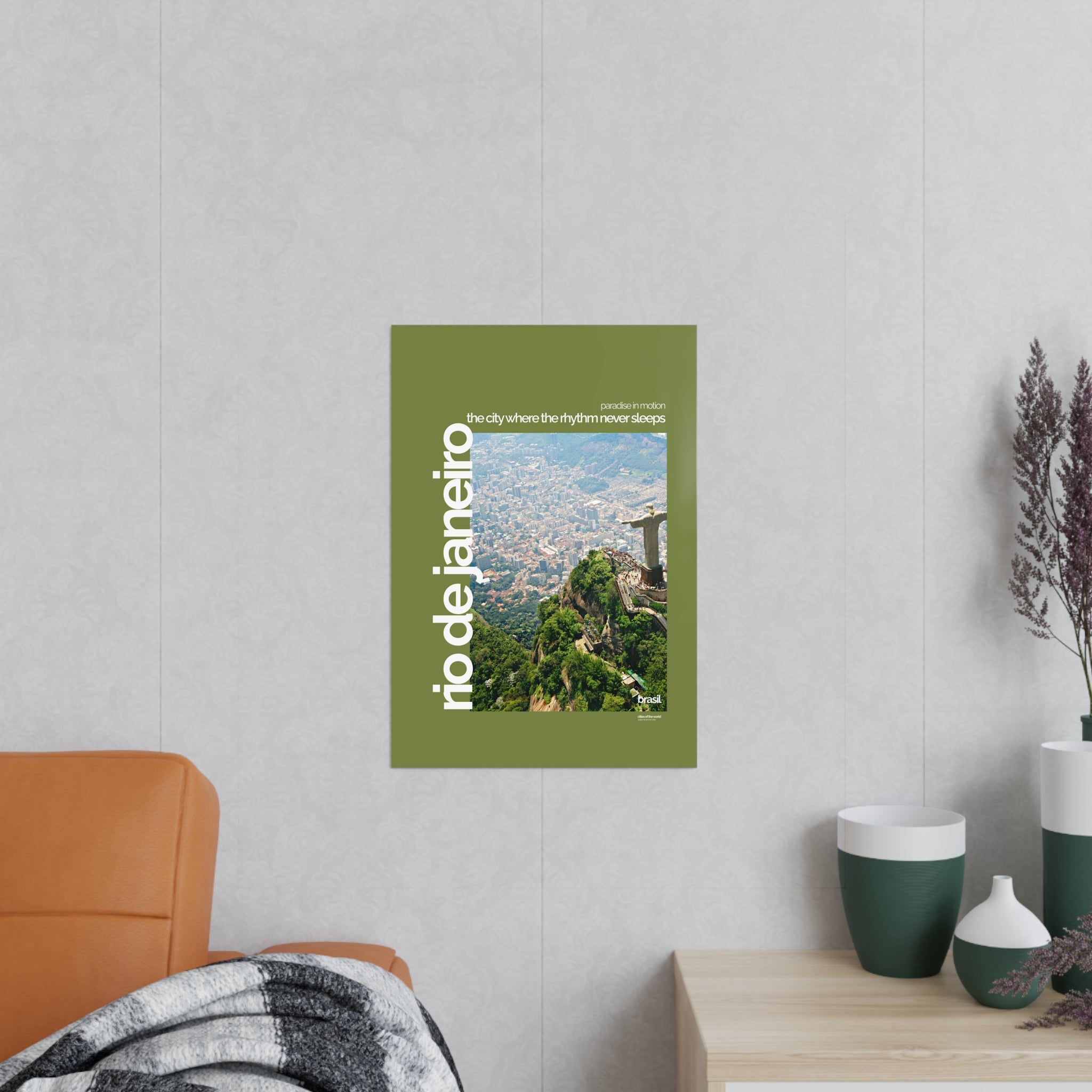 Rio de Janeiro Poster | Cities of the World | Wandkunst fuer Reisende, Sammler & Stadtliebhaber | Moderne Stadtdeko, Fotoposter